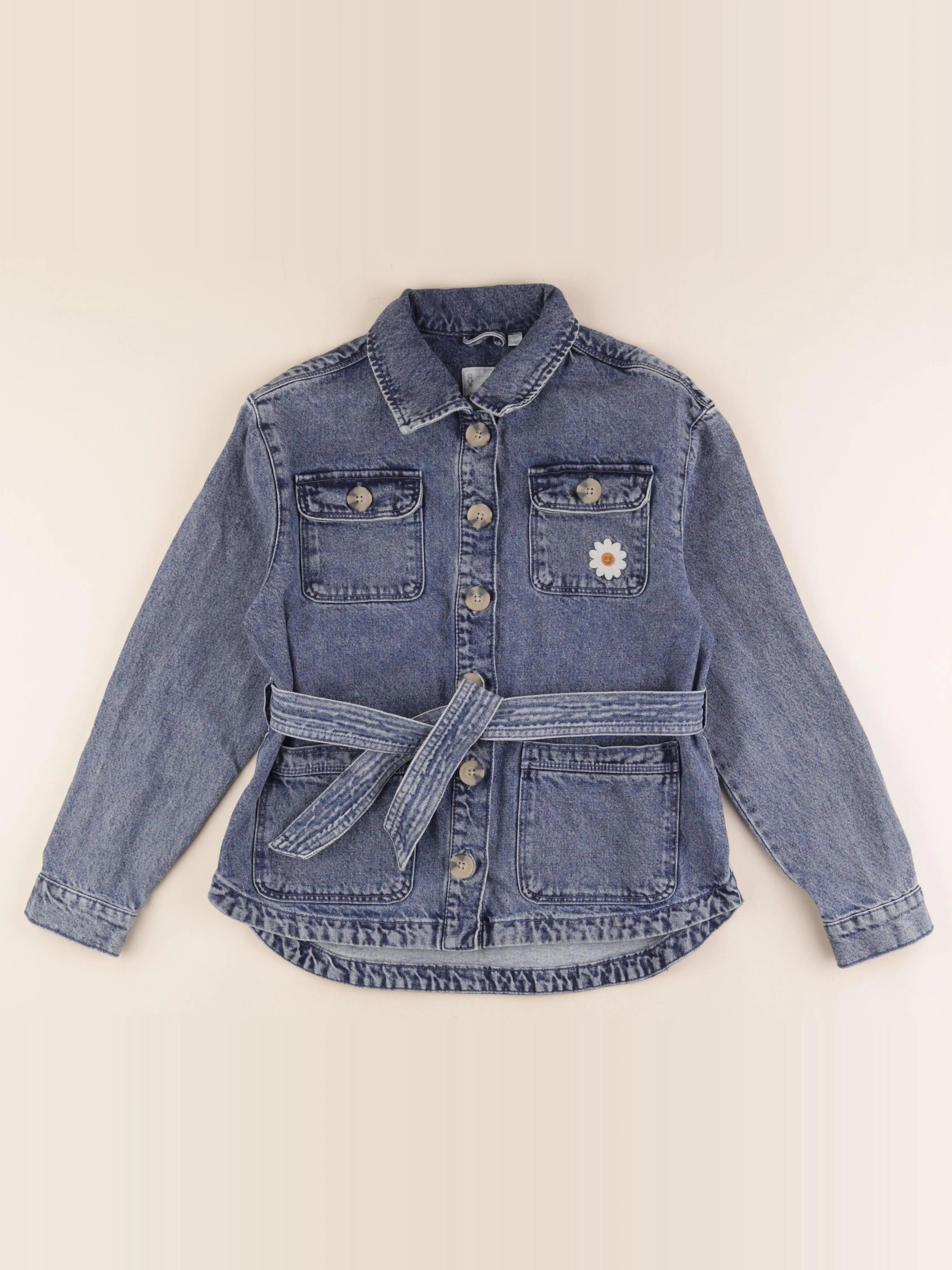 Vertbaudet - veste imprimé au dos bleu - 14 ans