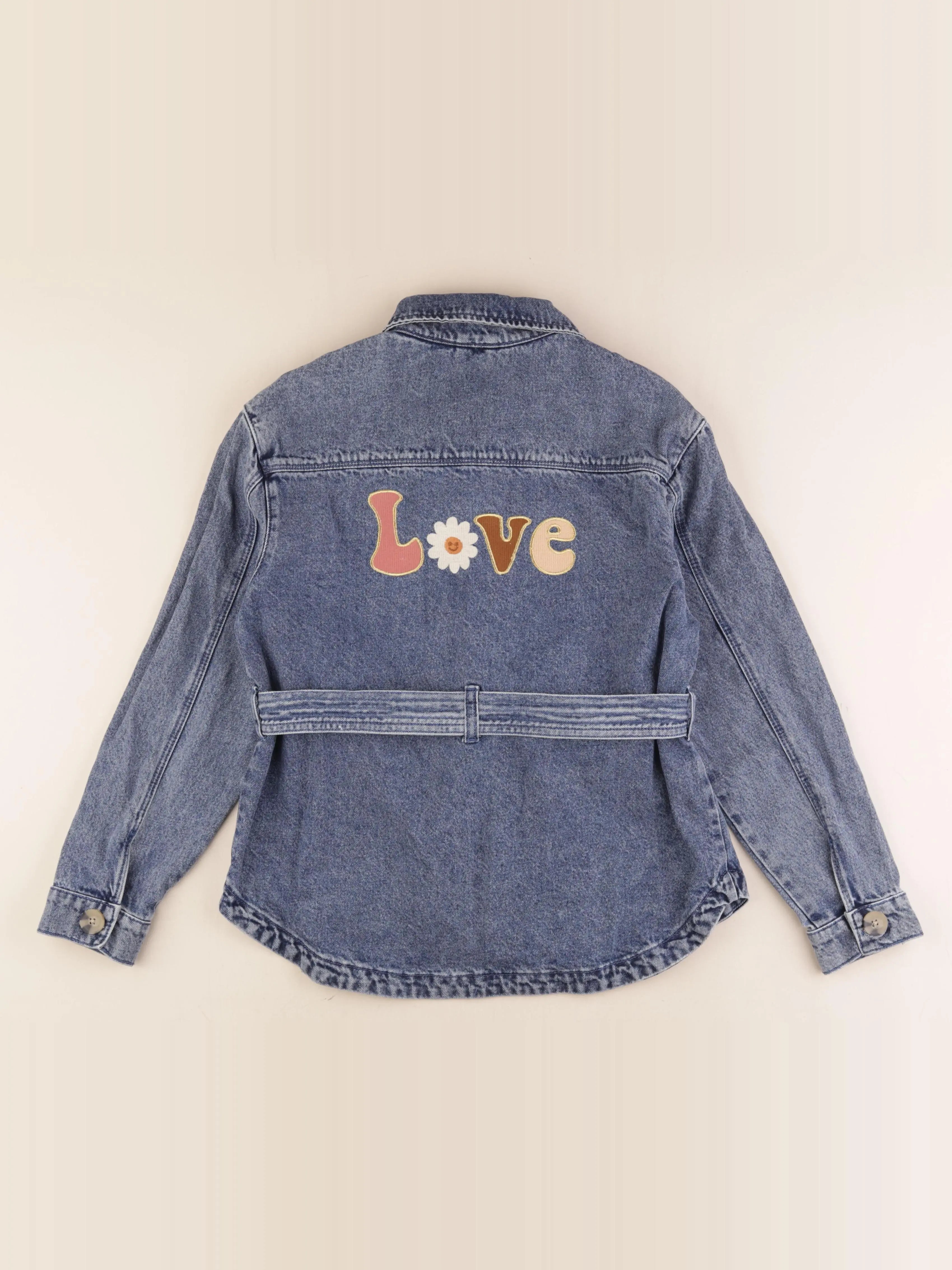 Vertbaudet - veste imprimé au dos bleu - 14 ans