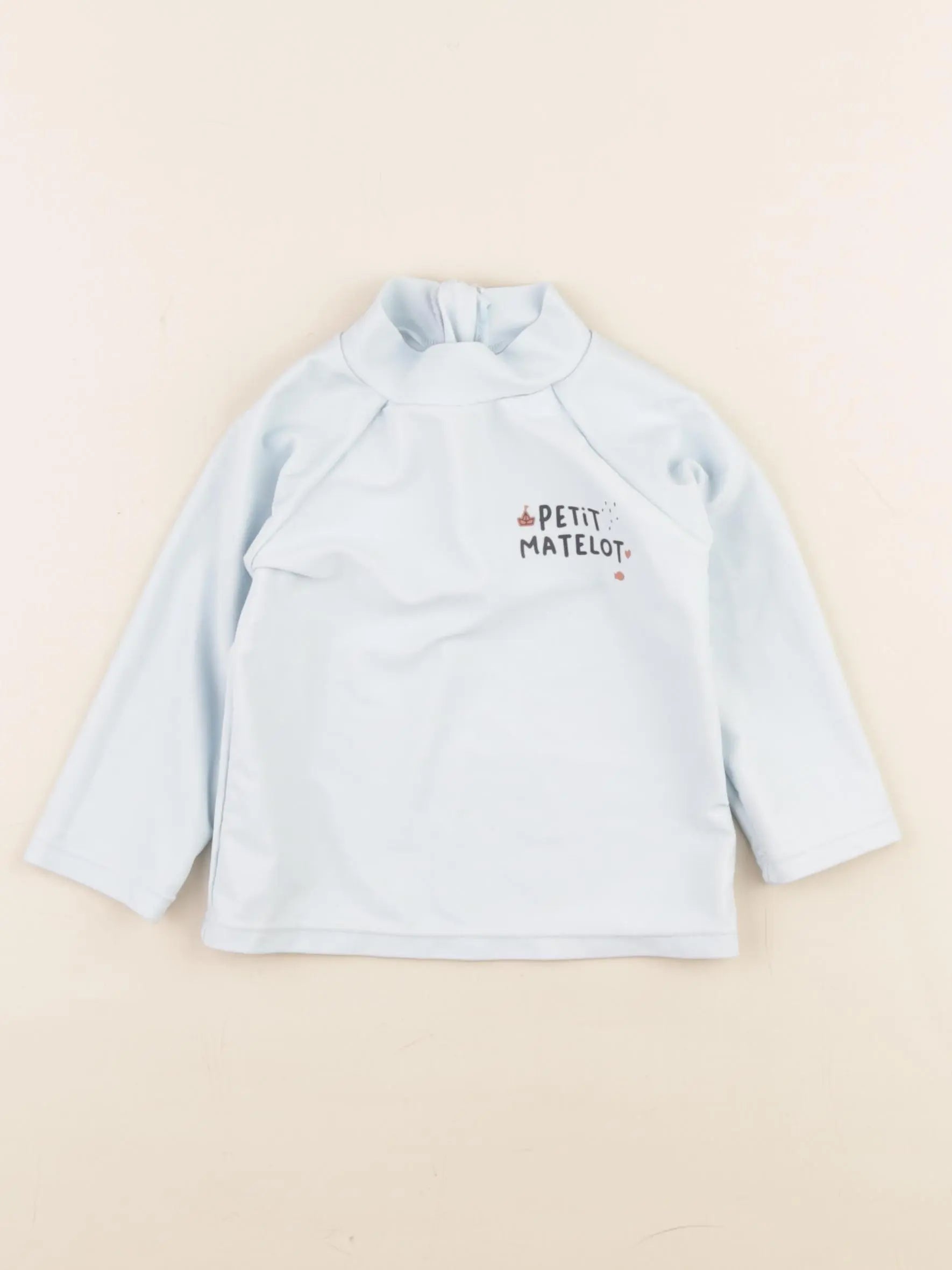 Vertbaudet - tee-shirt de bain bleu - 12 mois