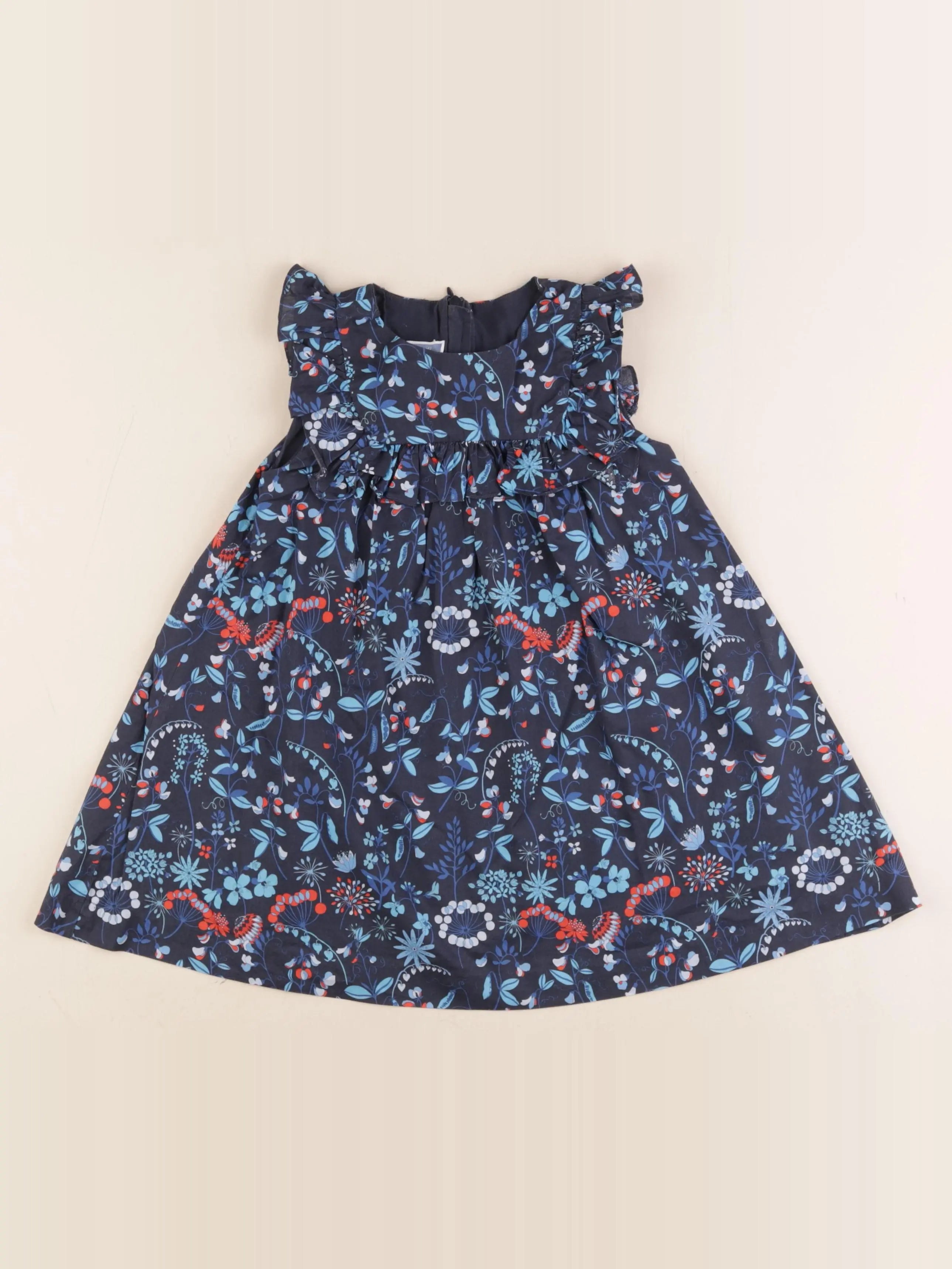 Jacadi - robe liberty bleu - 3 ans