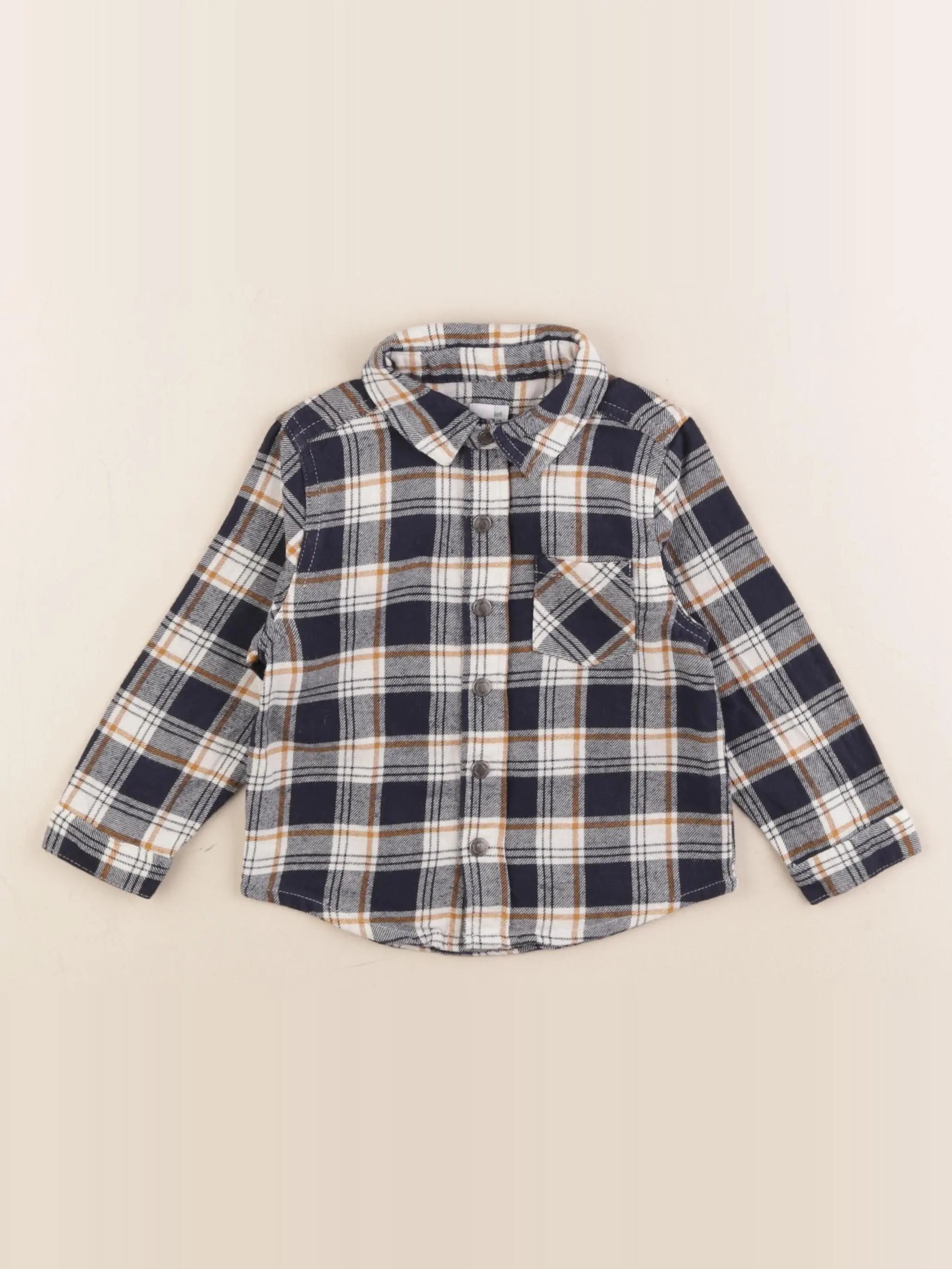 Vertbaudet - chemise bleu - 18 mois