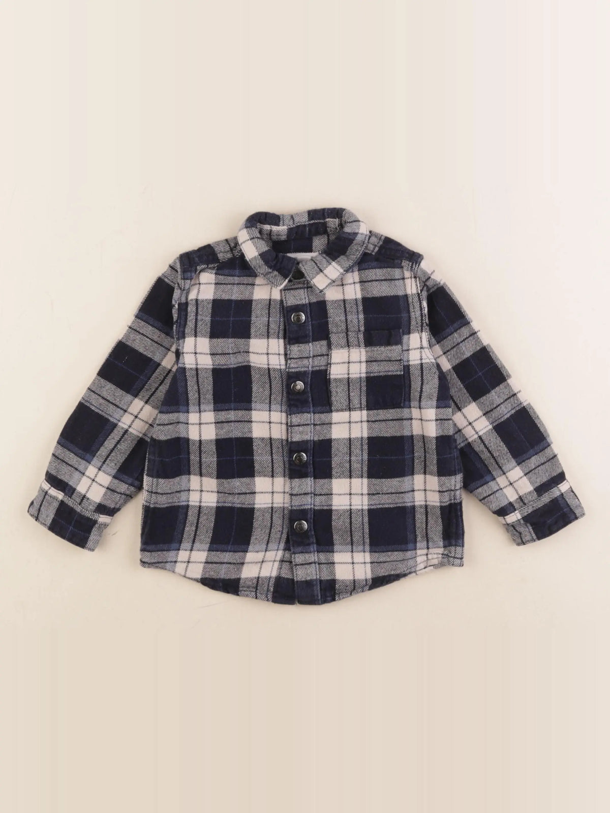 Vertbaudet - chemise bleu - 2 ans