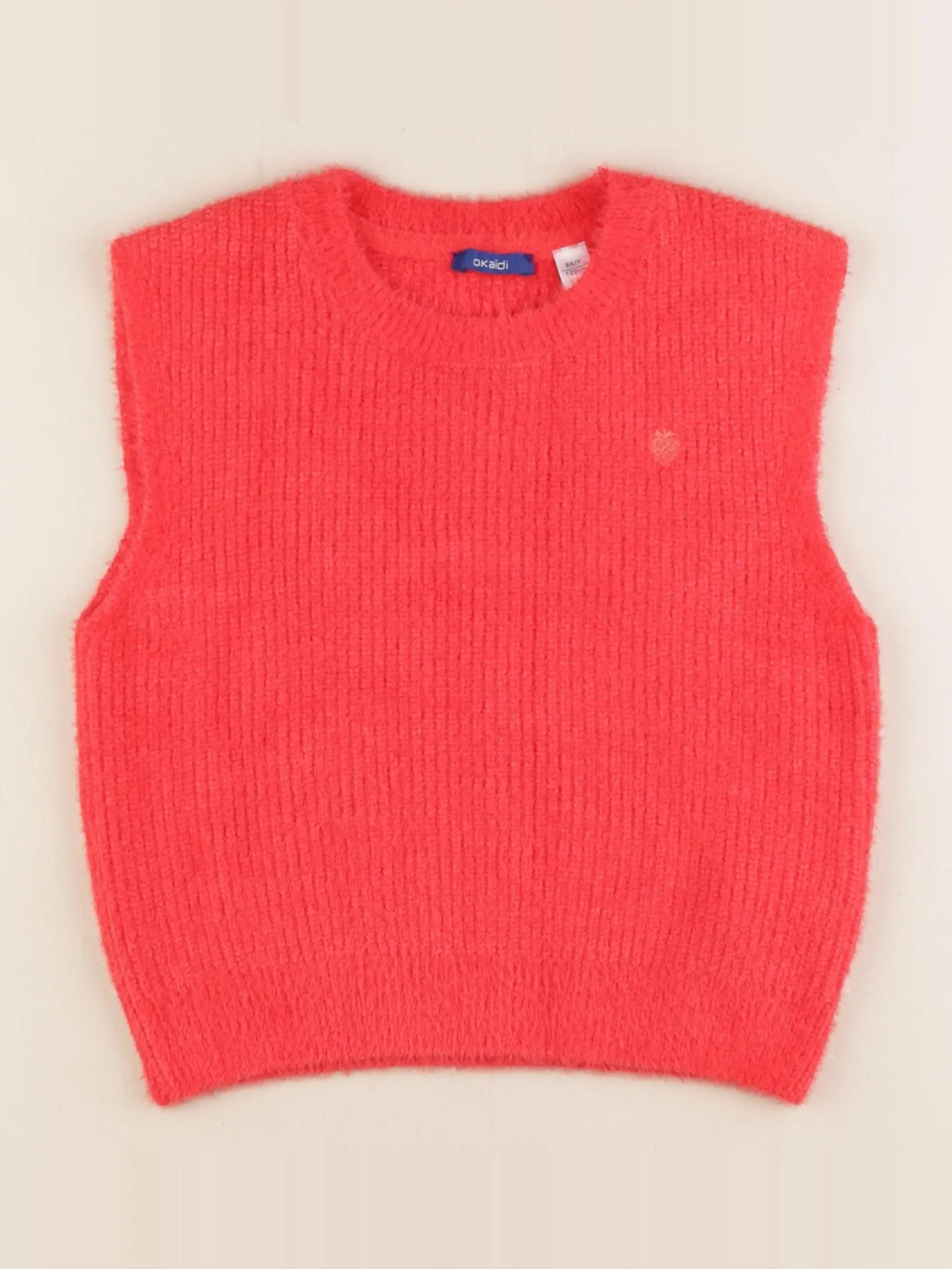 Okaidi - pull rouge - 8 ans