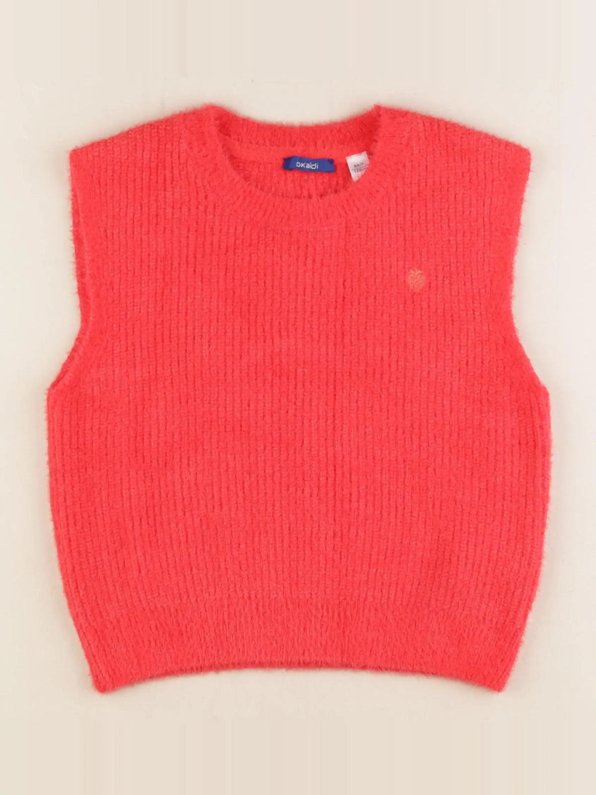 Okaidi - pull rouge - 8 ans