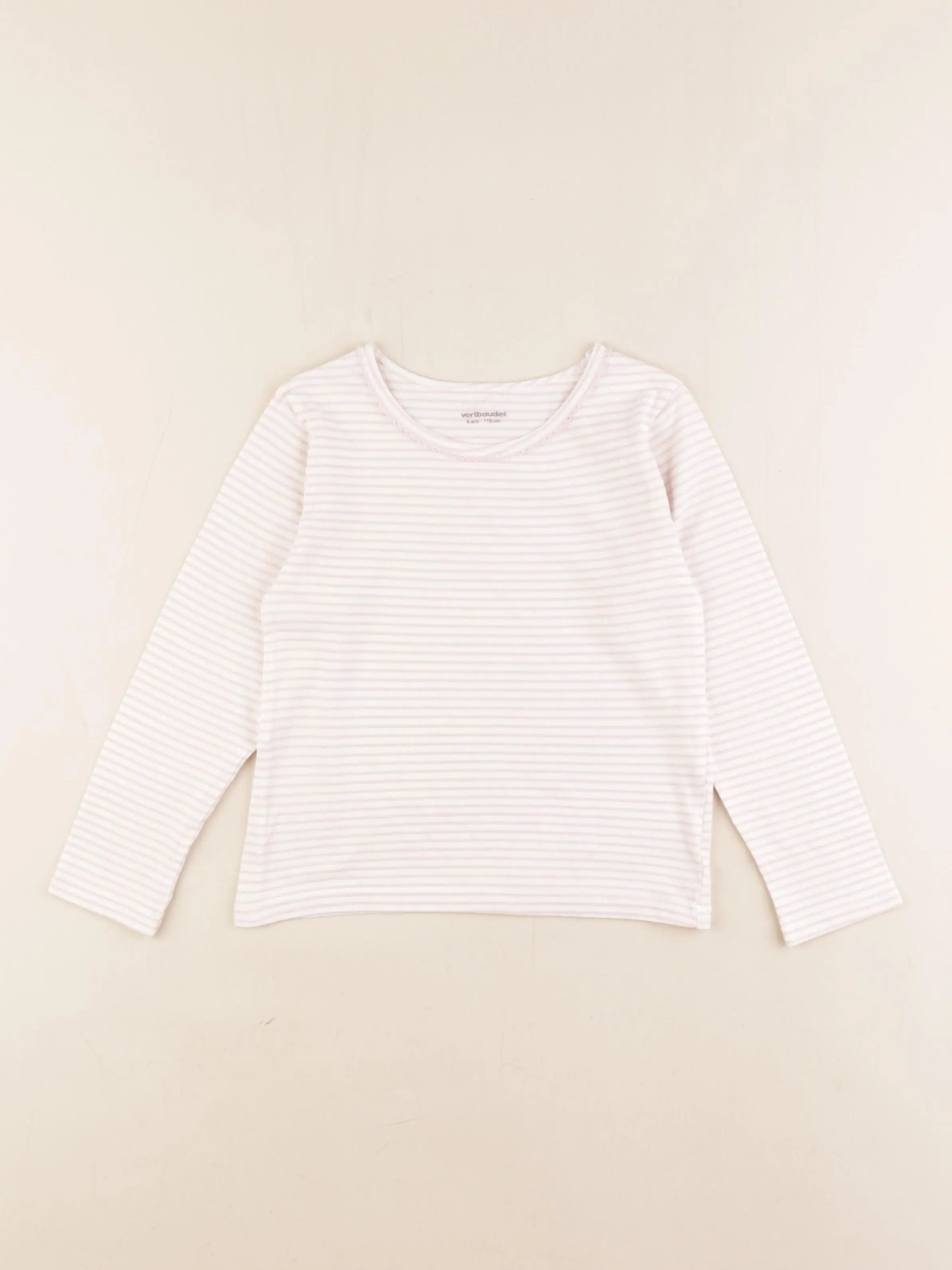 Vertbaudet - maillot de corps rose - 6 ans