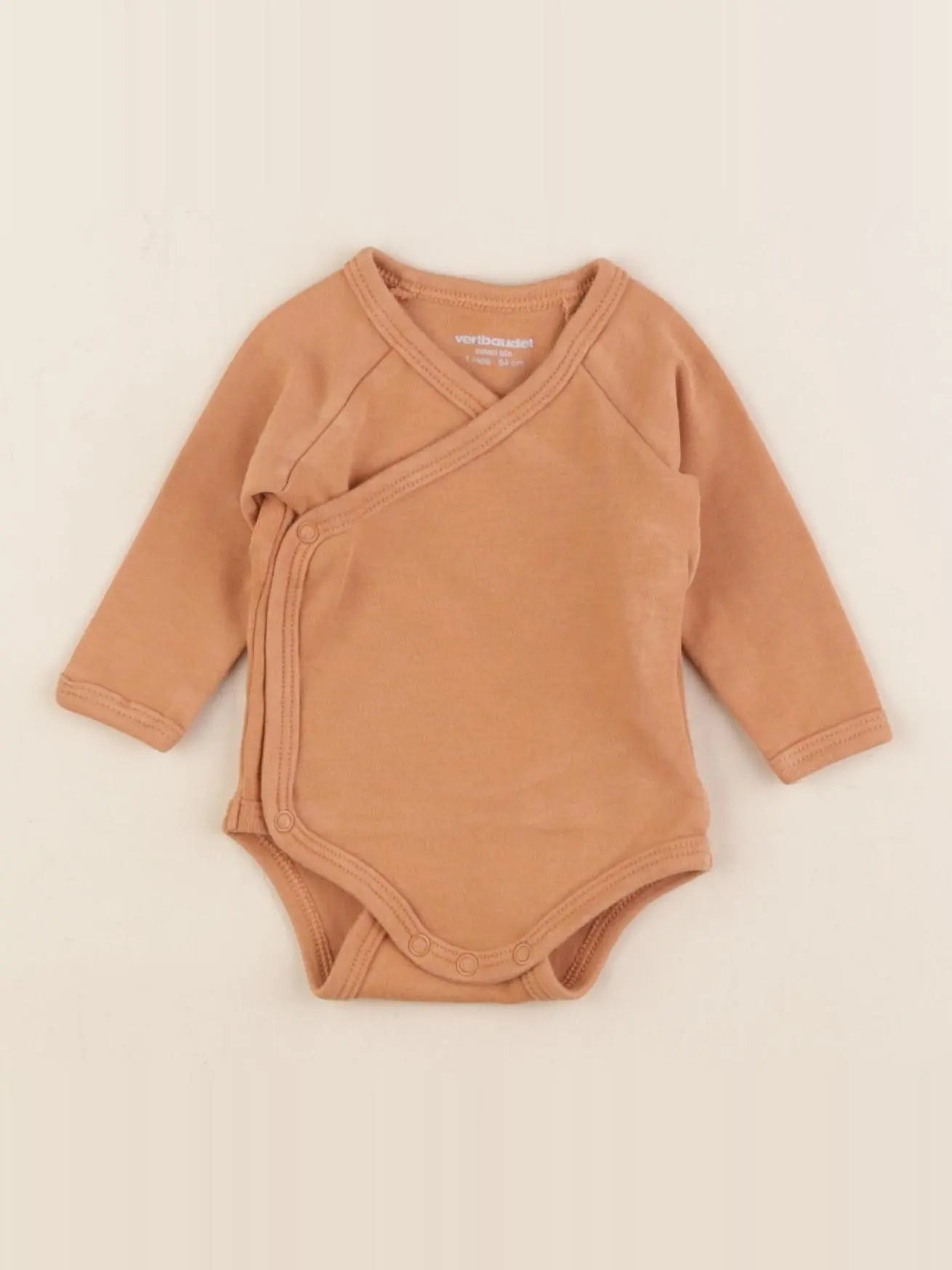 Vertbaudet - body orange - 1 mois