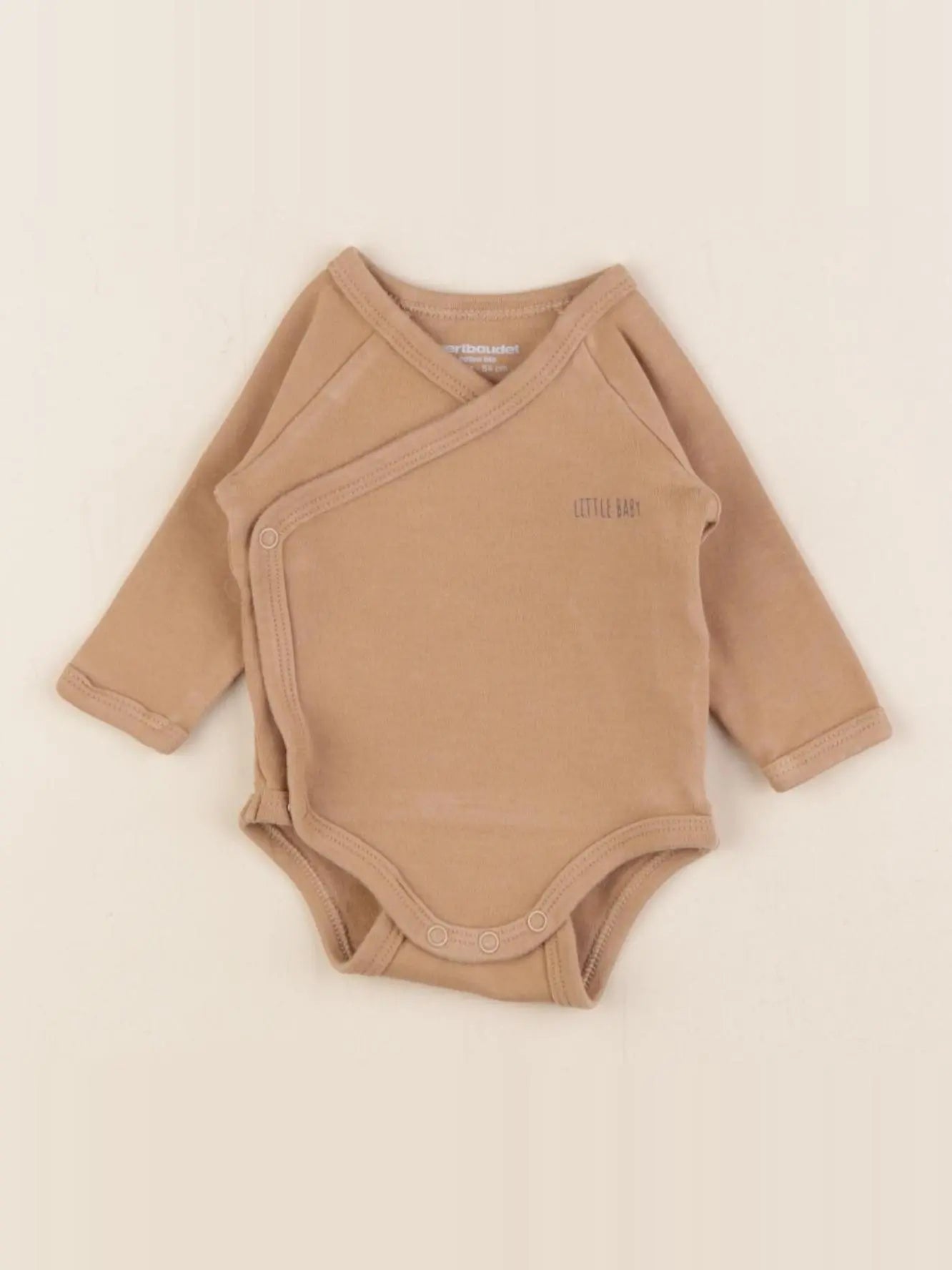 Vertbaudet - body marron - 1 mois