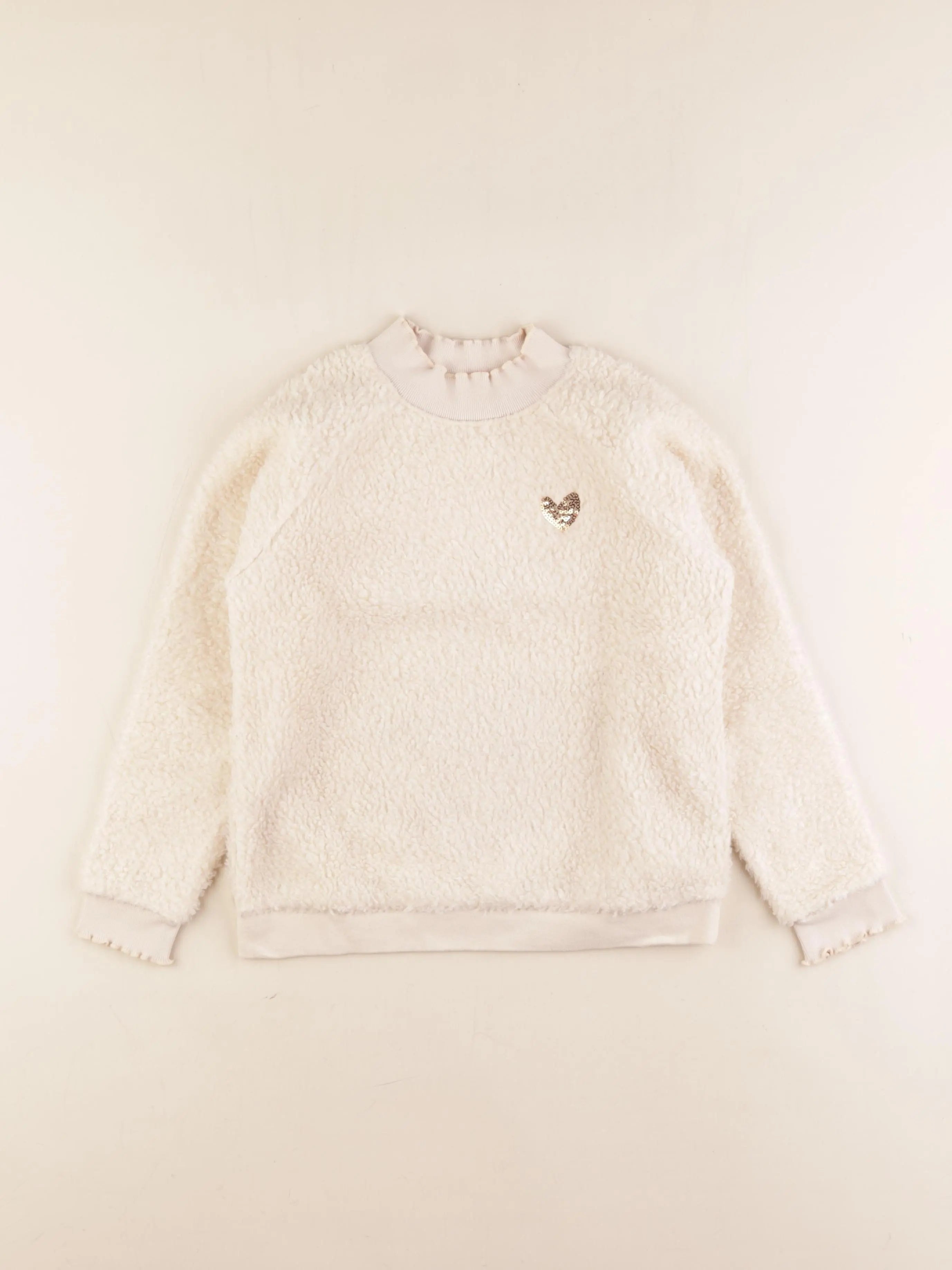 Vertbaudet - pull beige - 8 ans