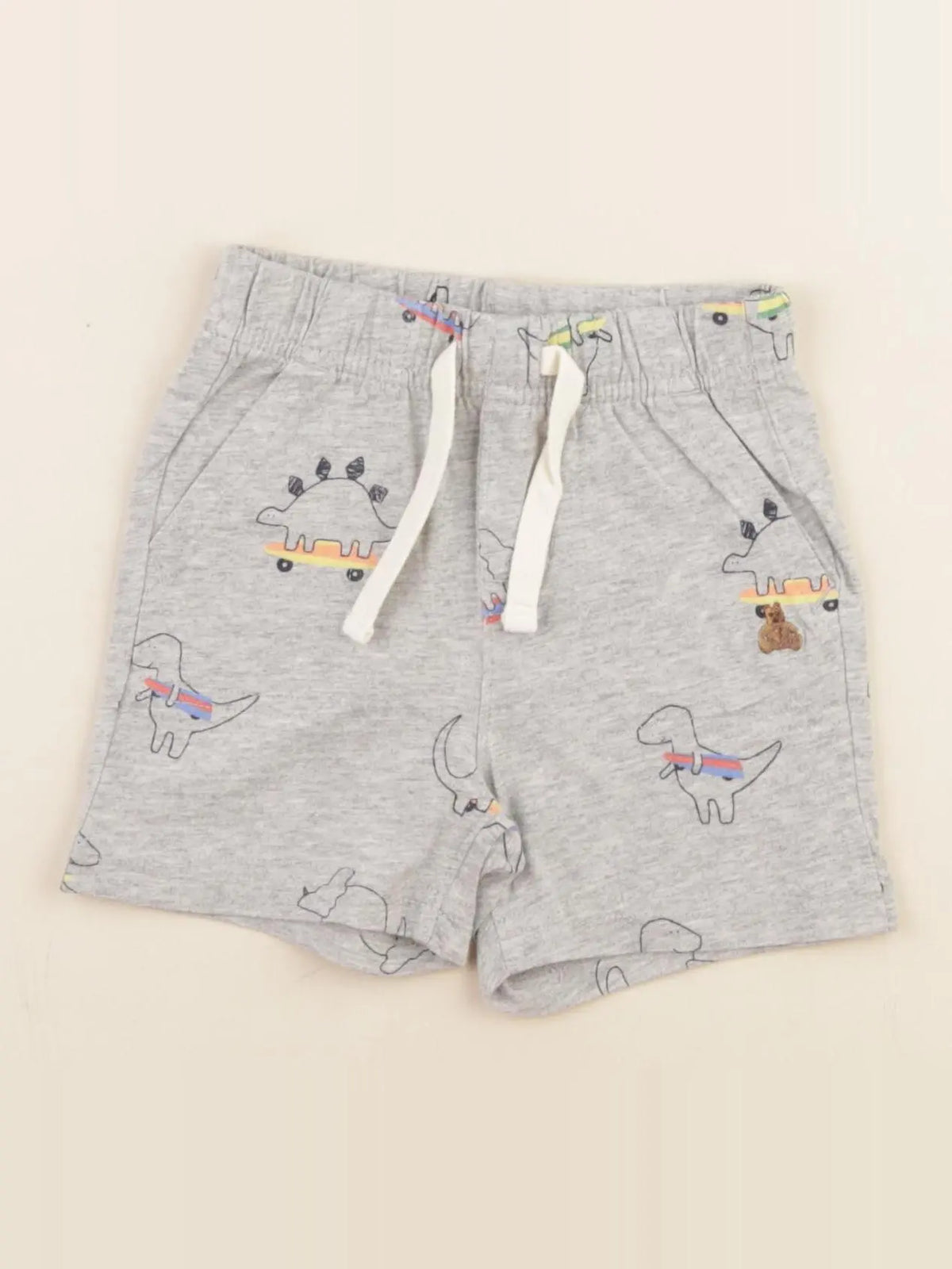 GAP - short gris - 6/12 mois