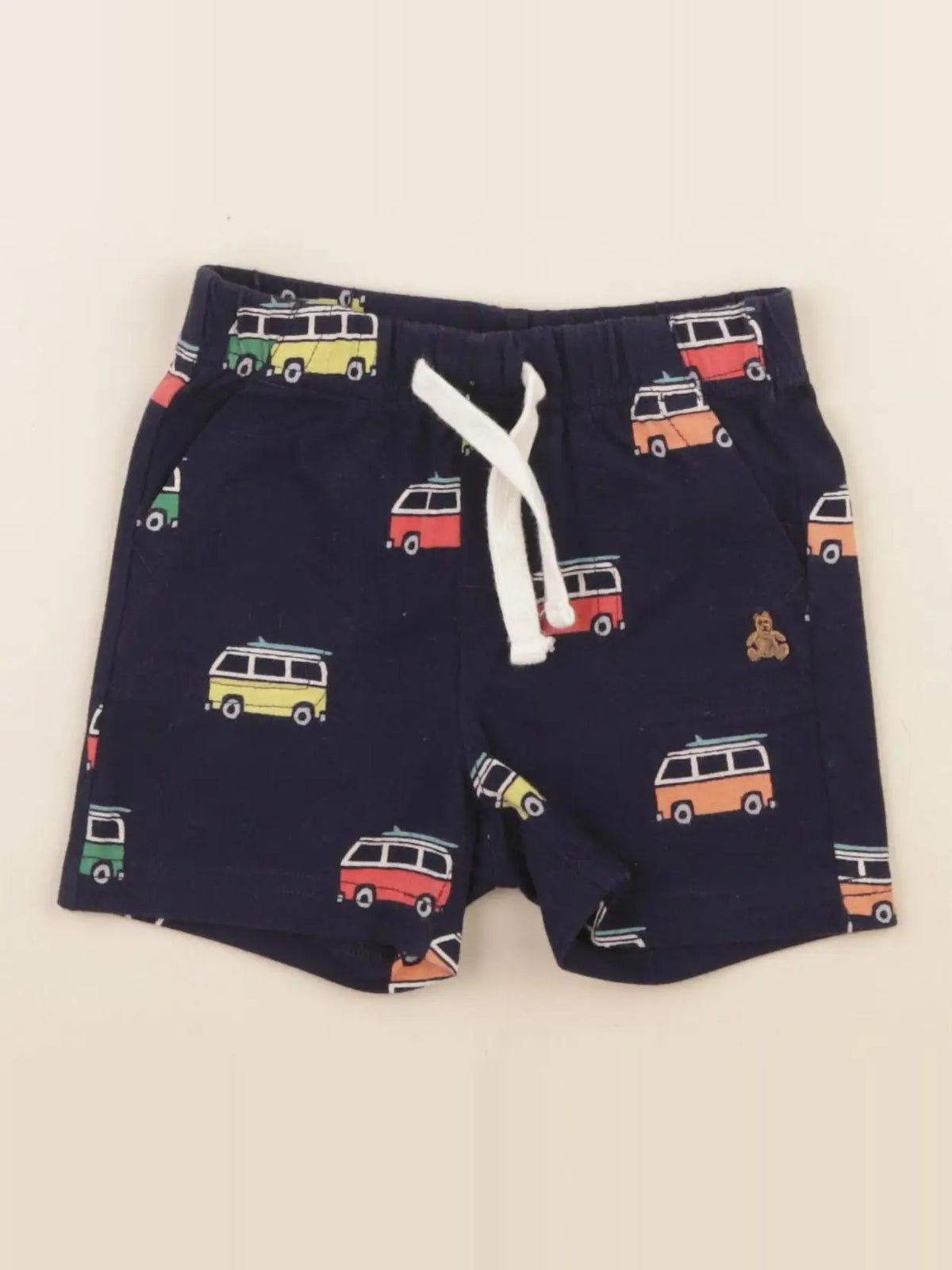 GAP - short bleu - 6/12 mois