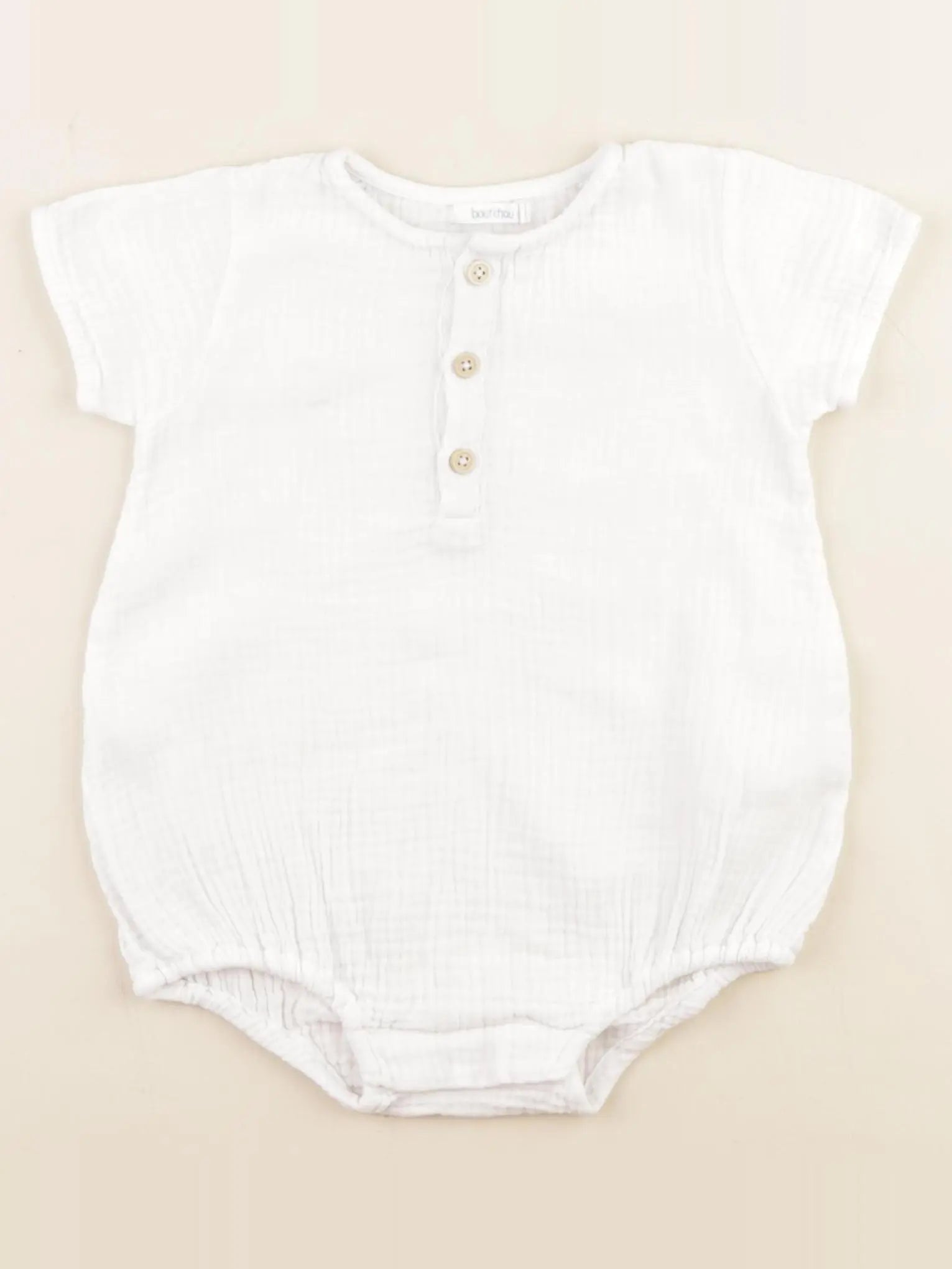 Boutchou - combinaison blanc - 9 mois