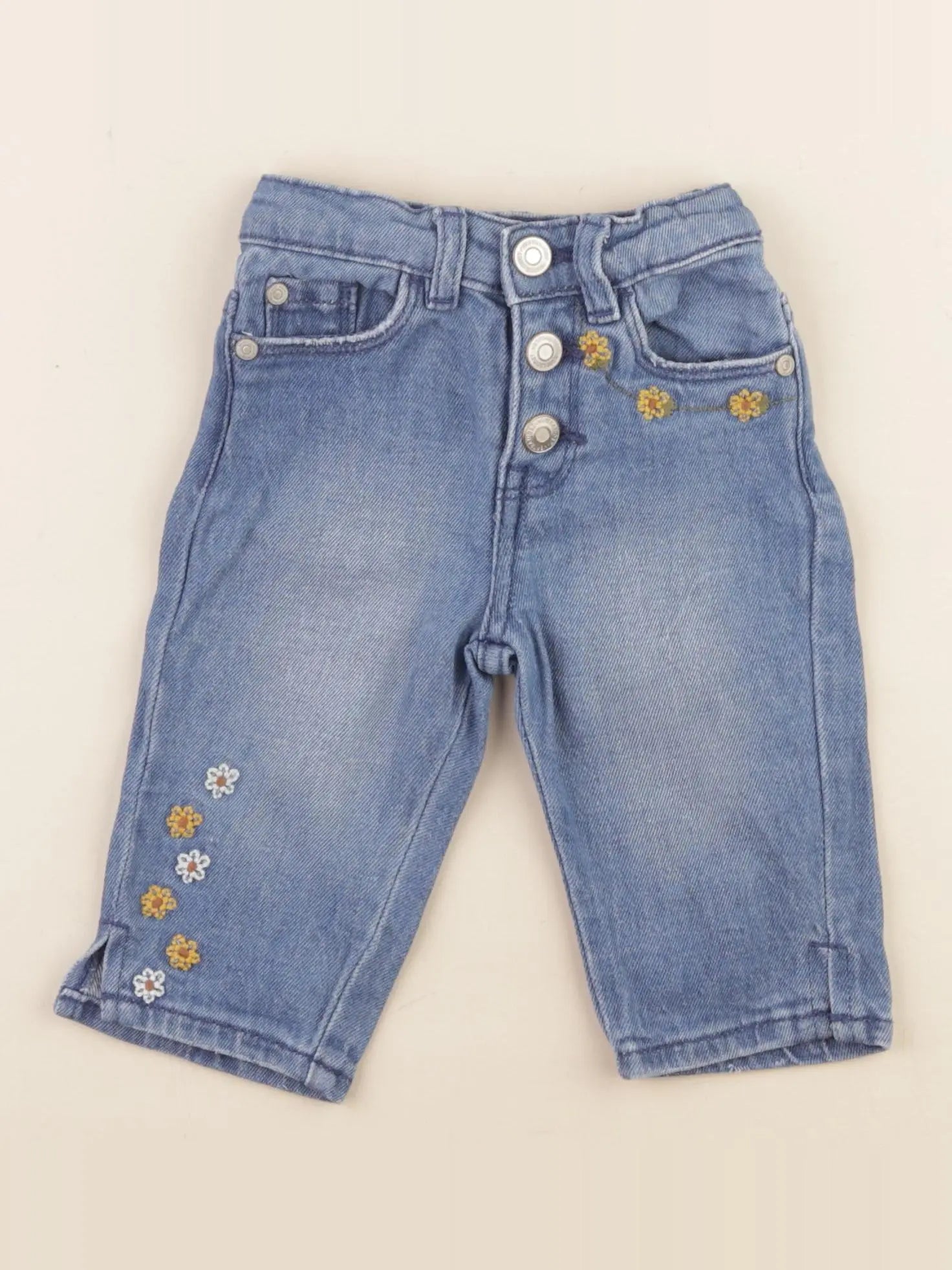 Vertbaudet - pantacourt bleu - 2 ans