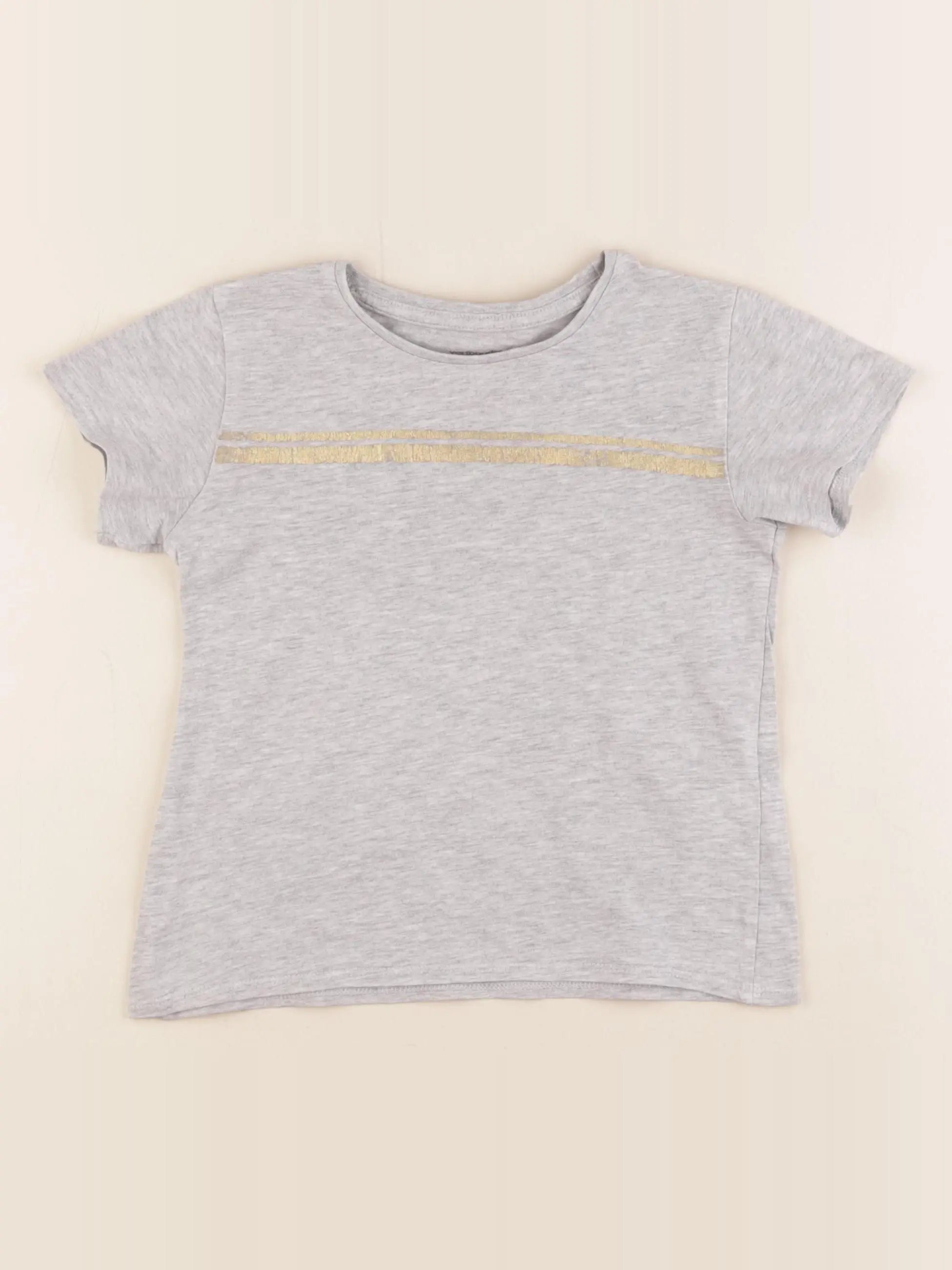 Vertbaudet - tee-shirt gris - 6 ans