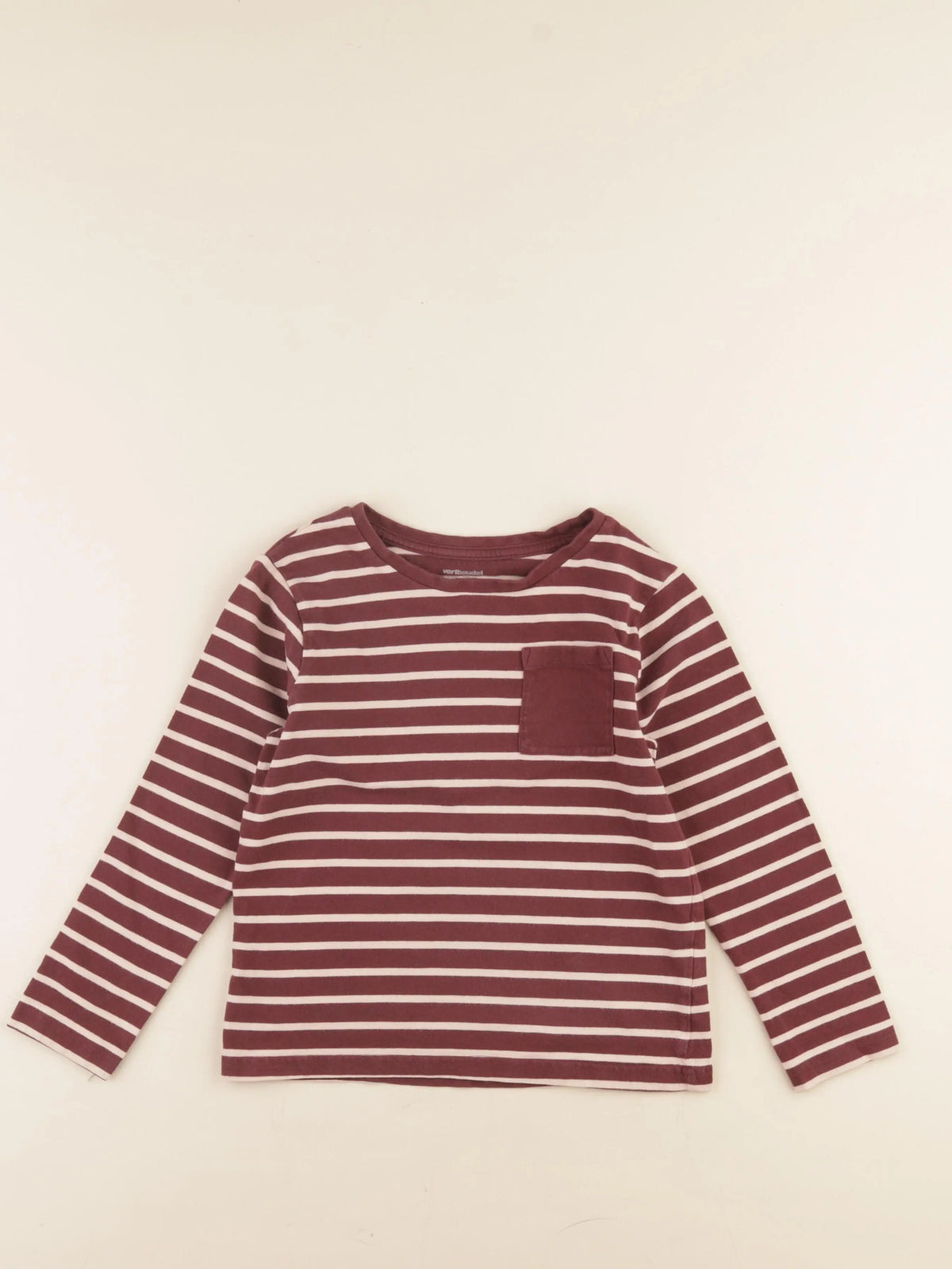 Vertbaudet - tee-shirt rouge - 8 ans