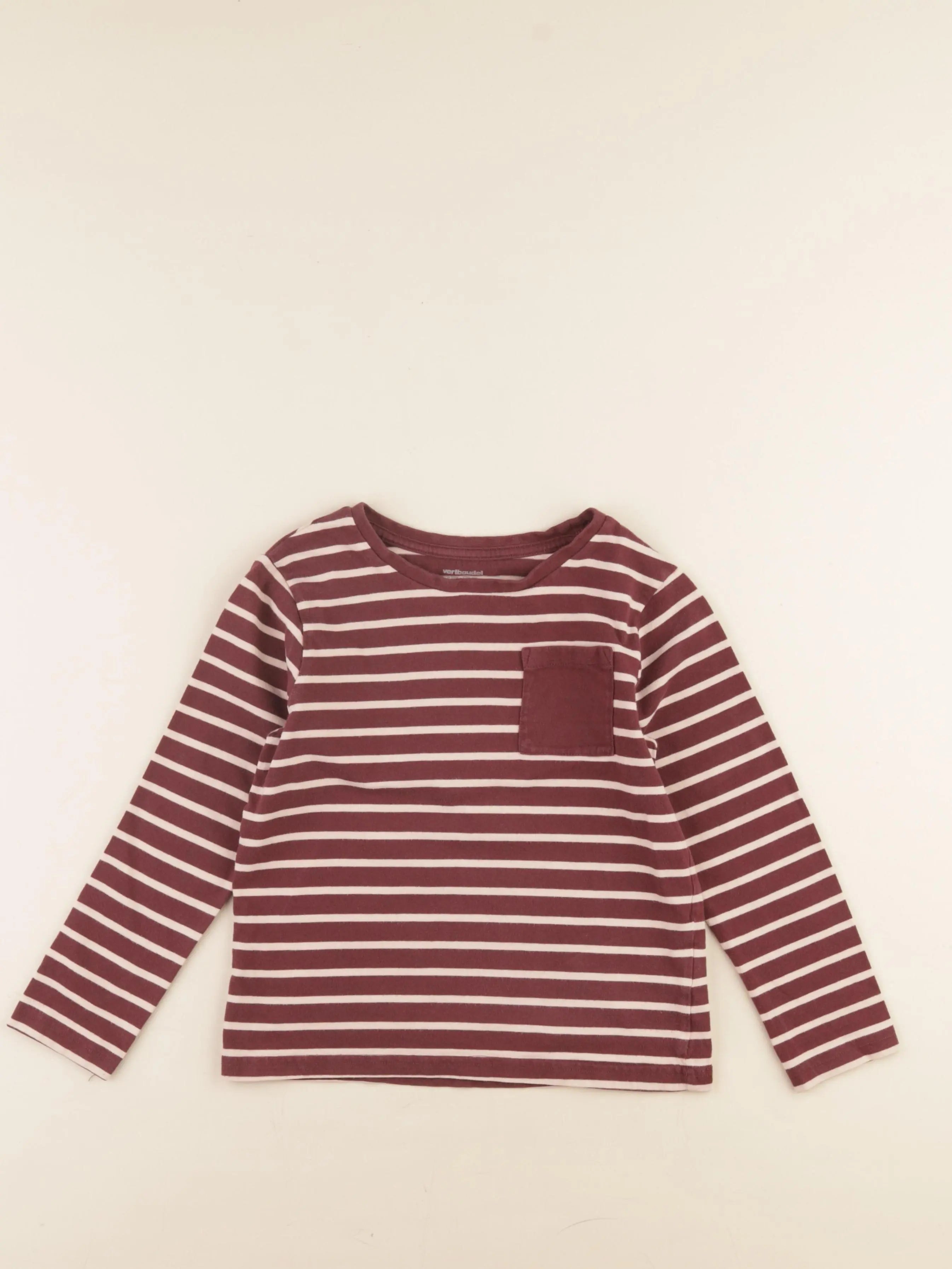 Vertbaudet - tee-shirt rouge - 8 ans