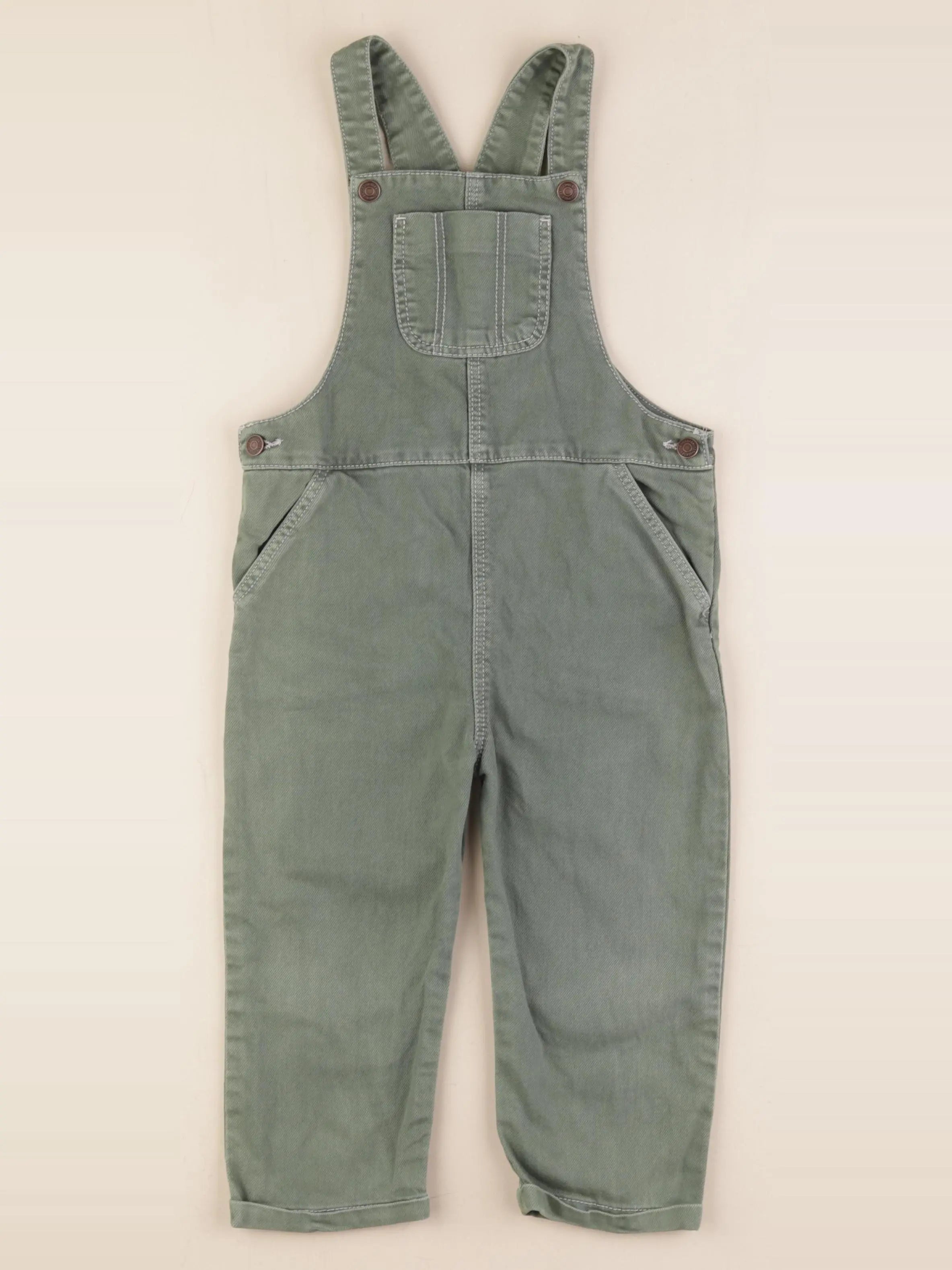 Vertbaudet - salopette vert - 36 mois