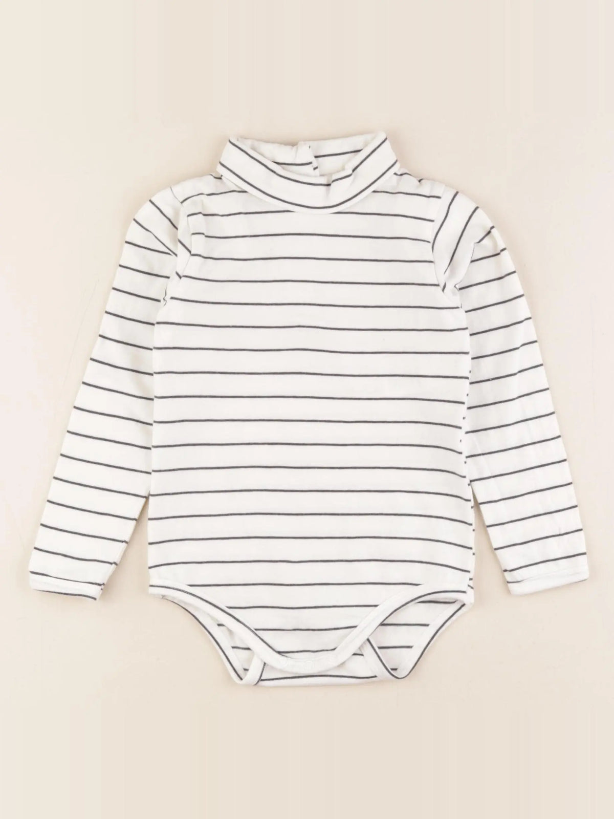 Vertbaudet - body à col beige, bleu - 36 mois