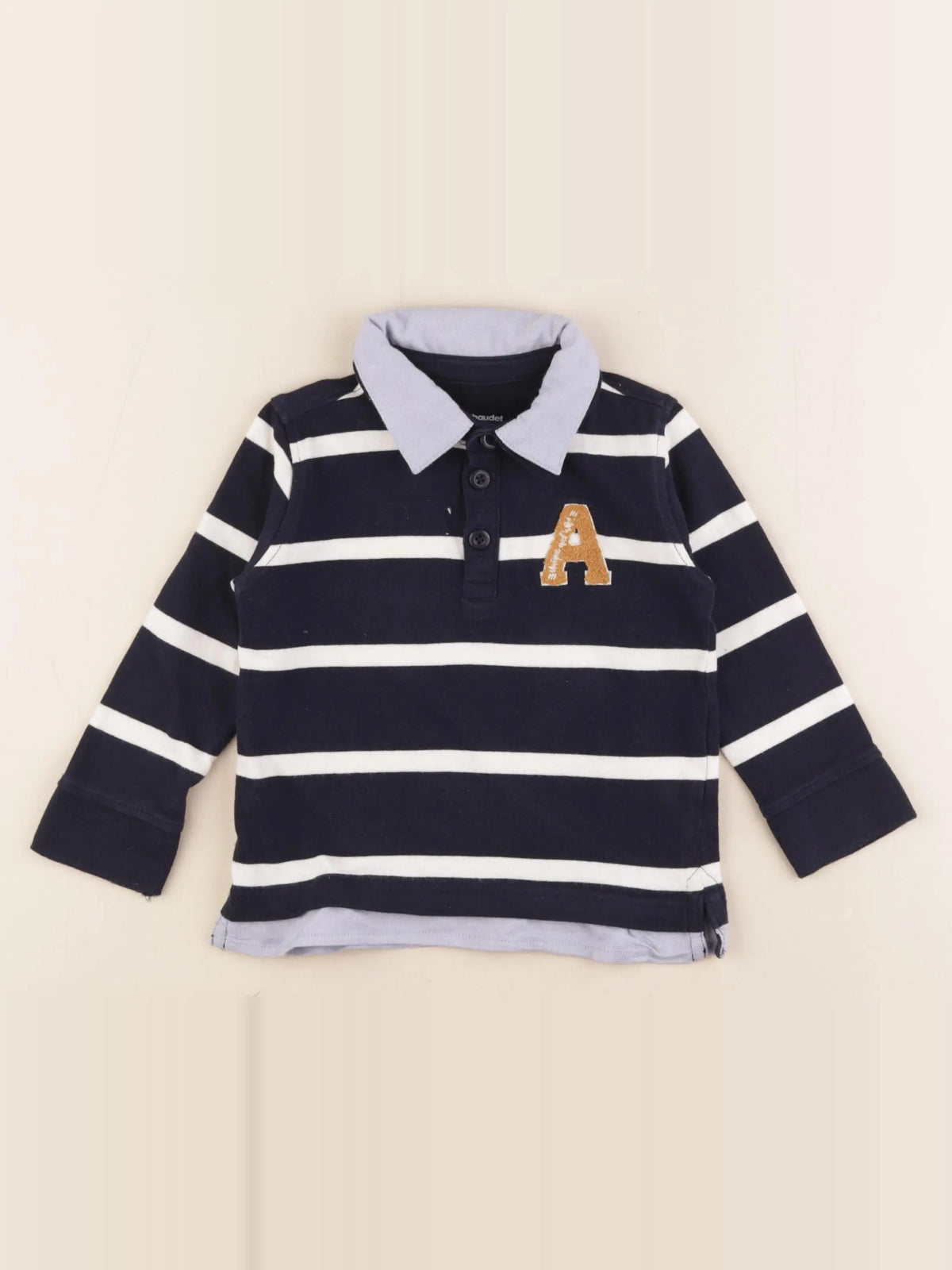 Vertbaudet - polo bleu - 3 ans