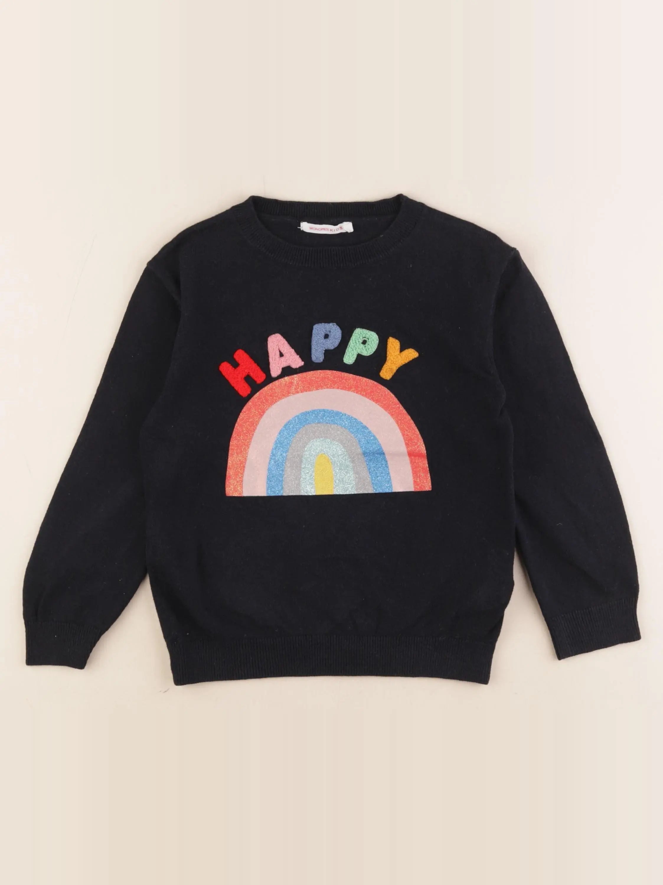 Monoprix - pull bleu - 6 ans