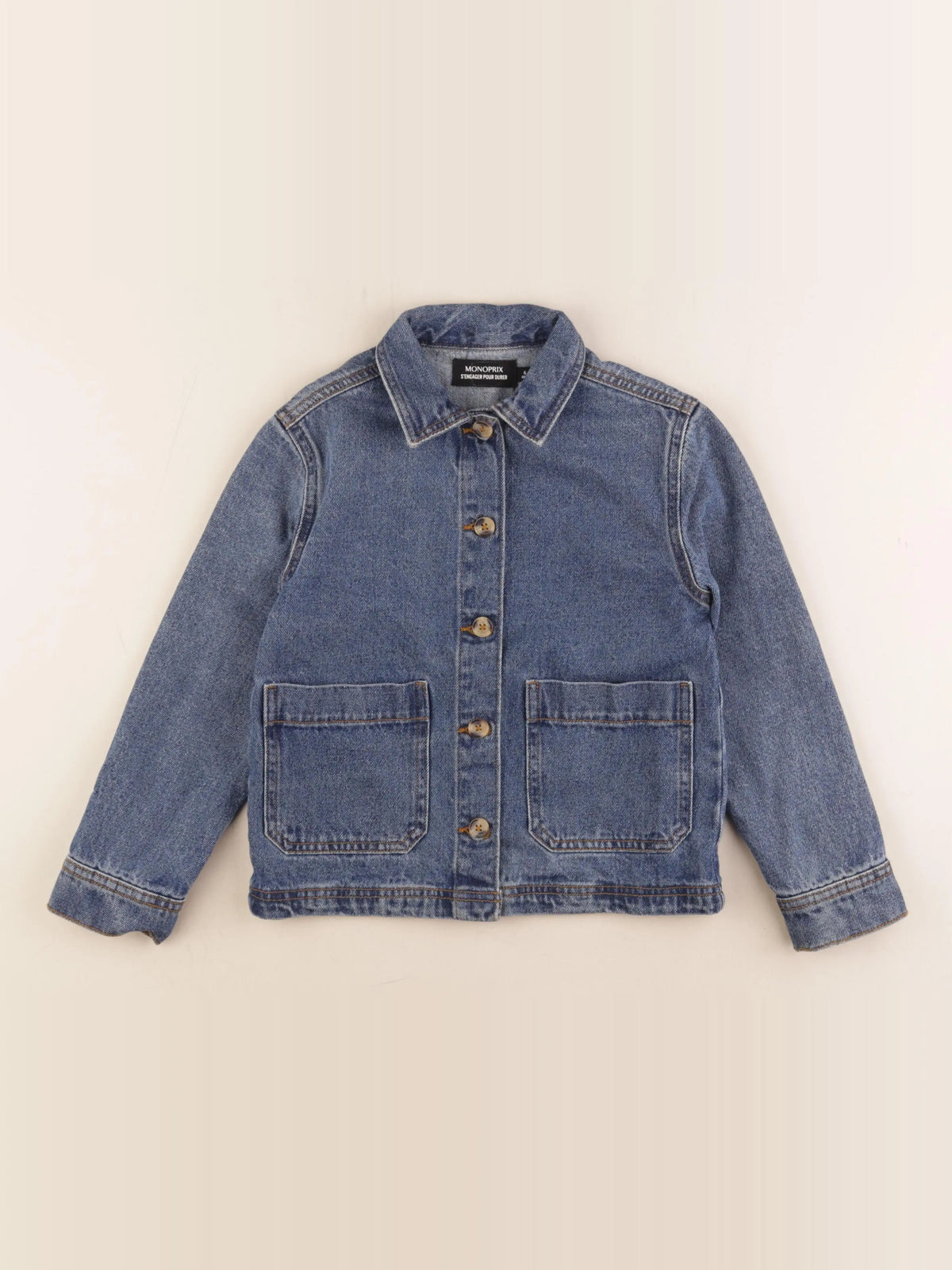 Monoprix - veste bleu - 6 ans