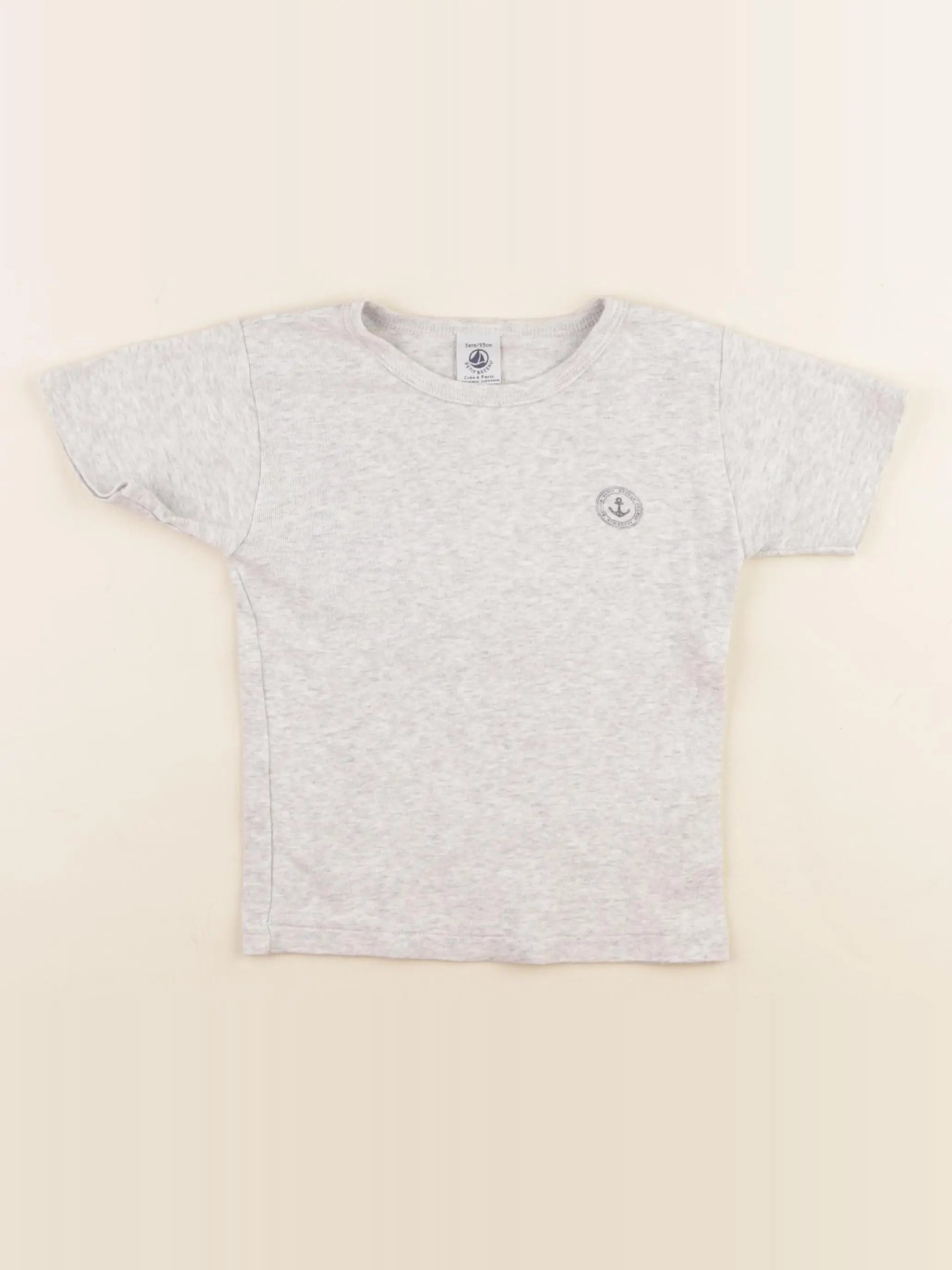 Petit Bateau - maillot de corps gris - 3 ans