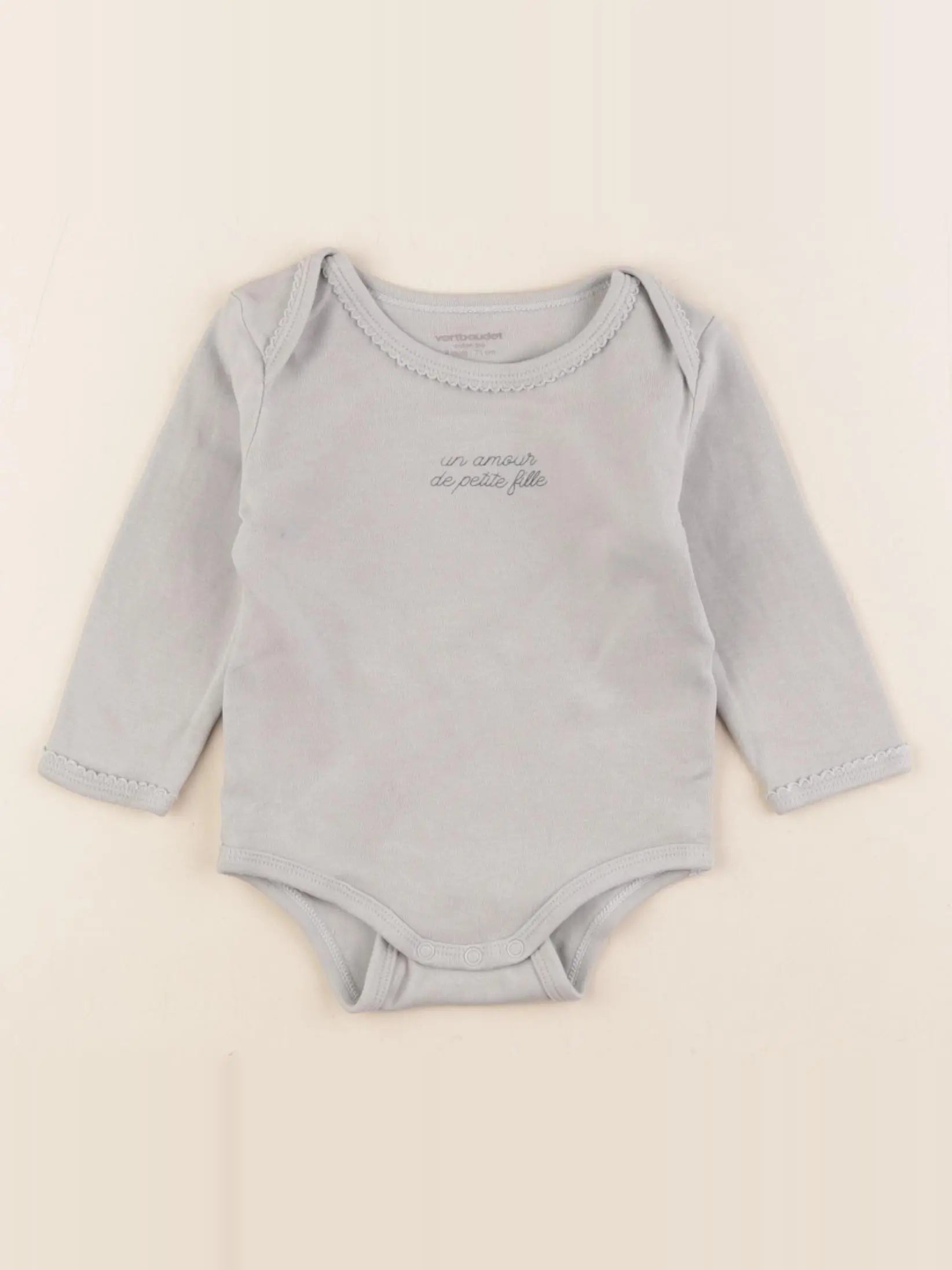 Vertbaudet - body vert - 9 mois