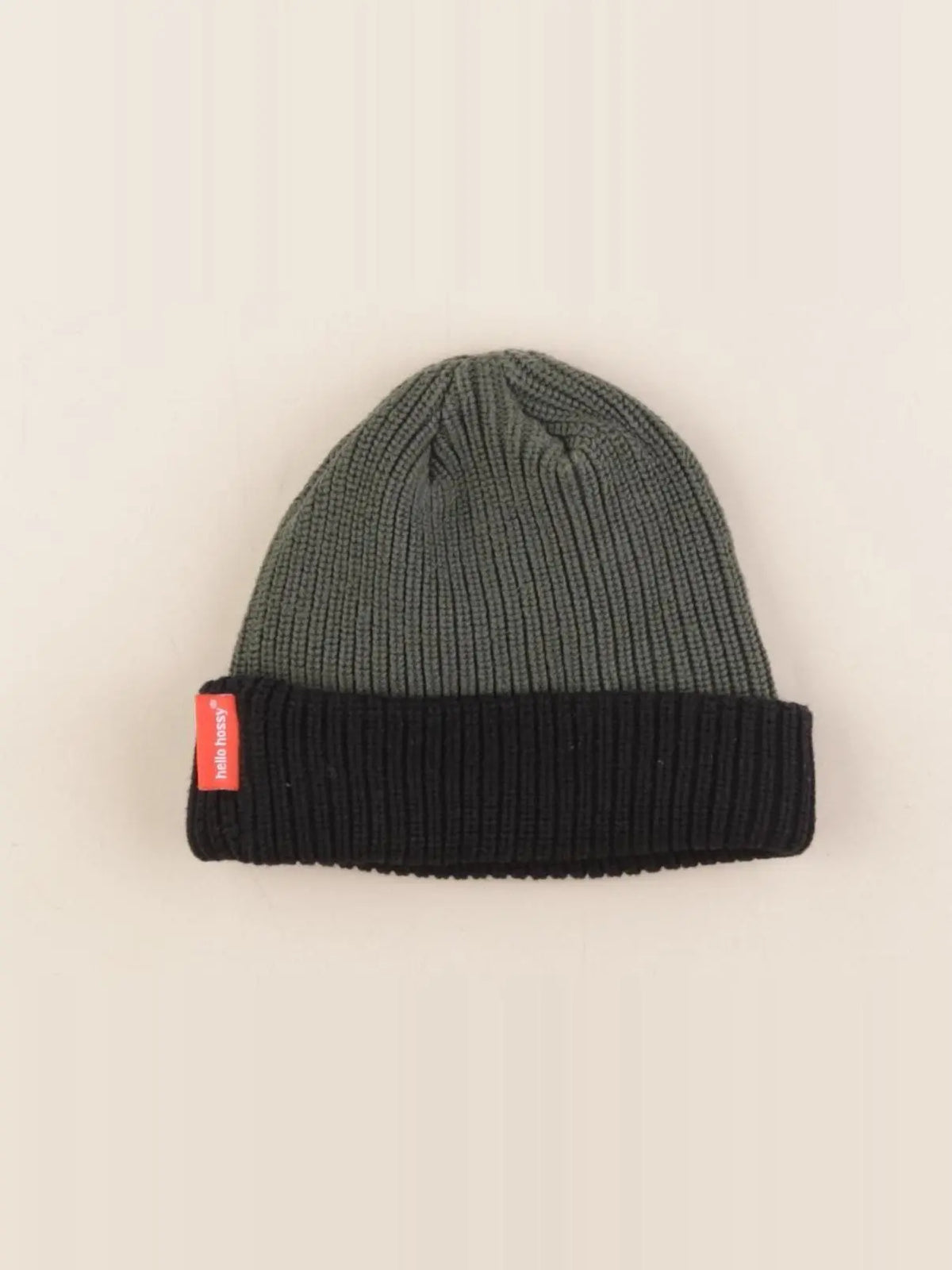 Hello Hossy - bonnet vert, noir - 9/18 mois