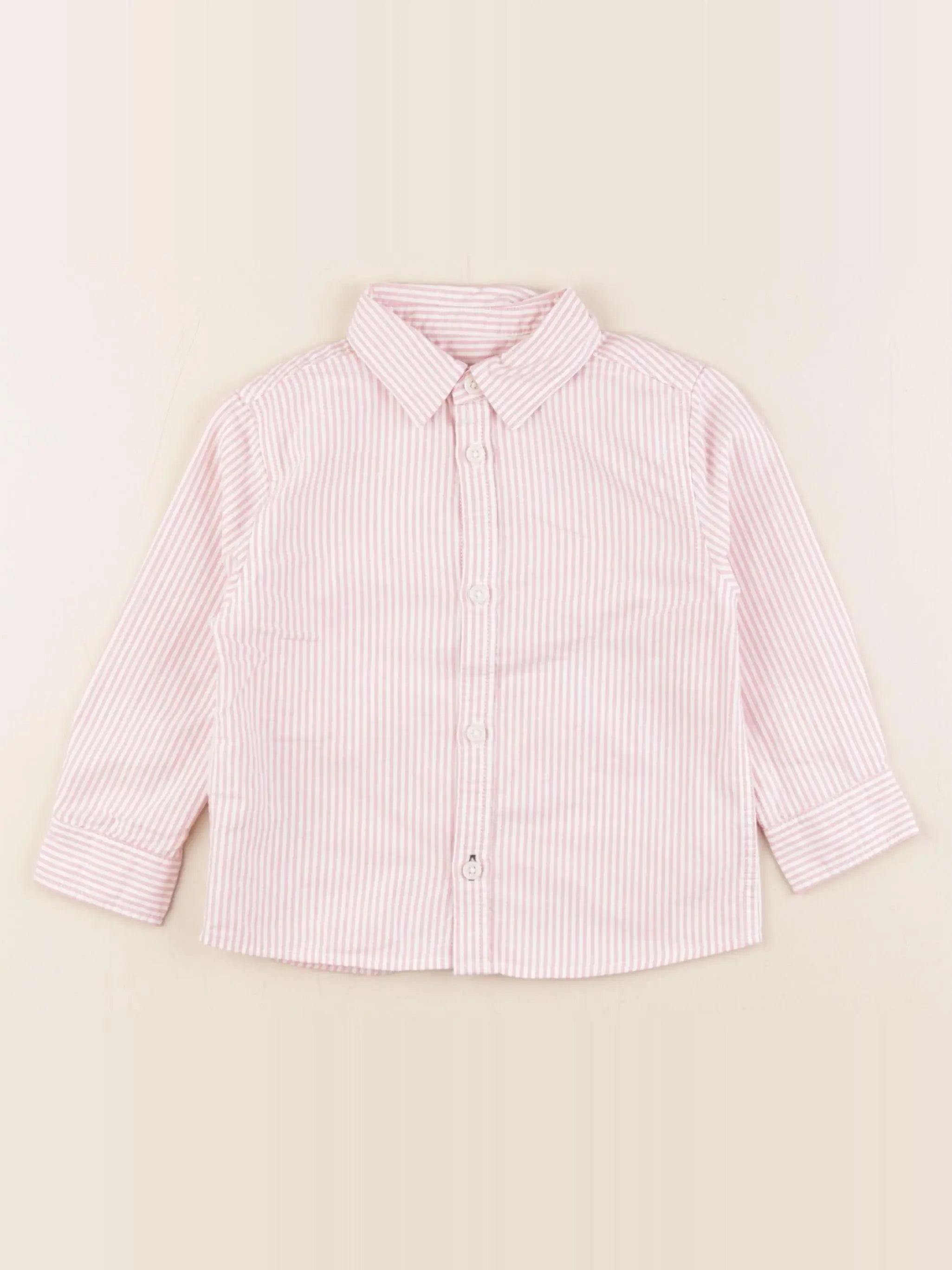Mango - chemise blanc, rose - 18/24 mois