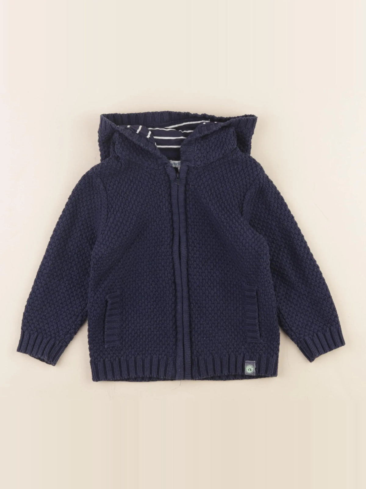 Vertbaudet - pull bleu - 24 mois