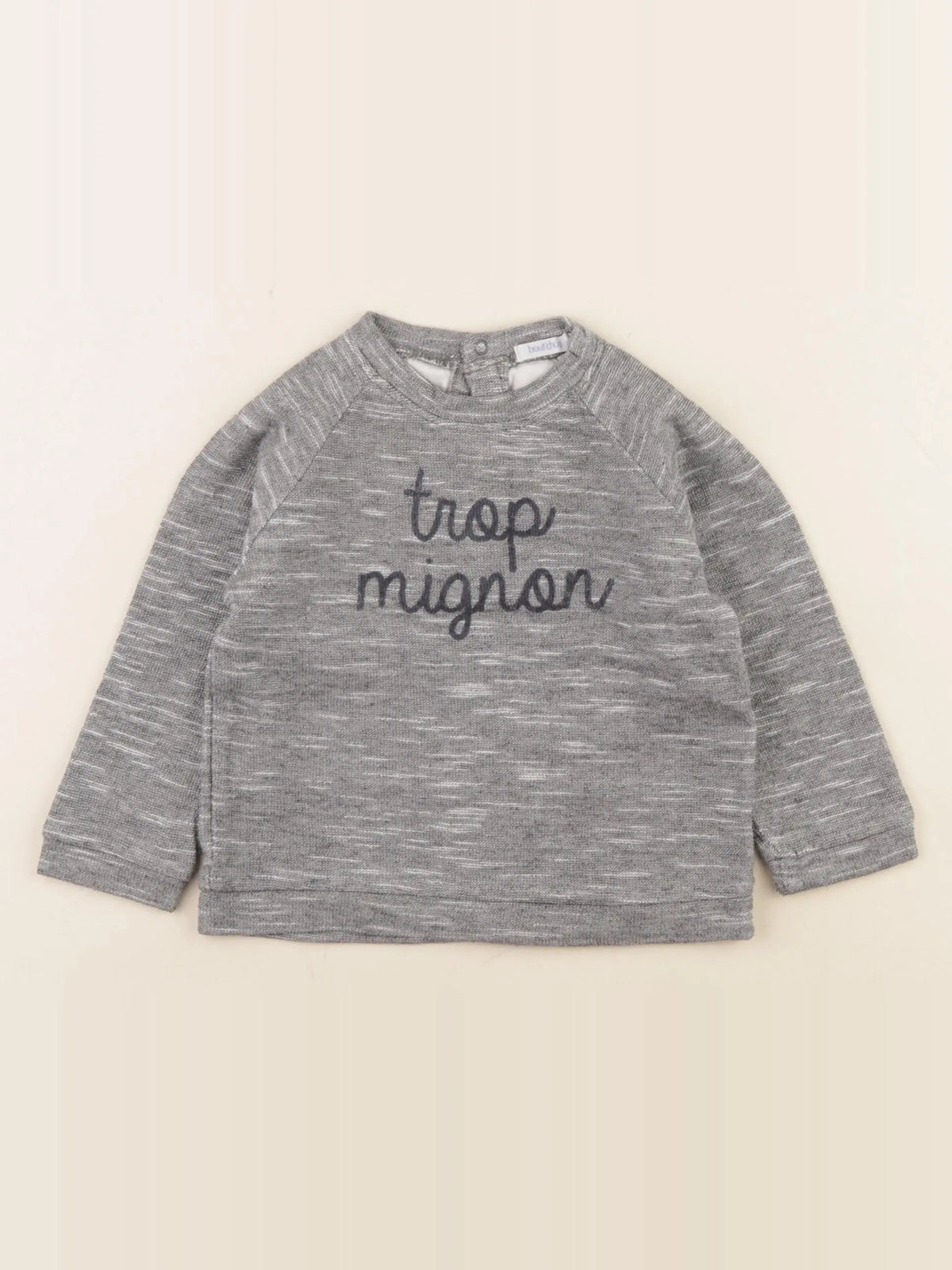 Boutchou - sweat gris - 18 mois