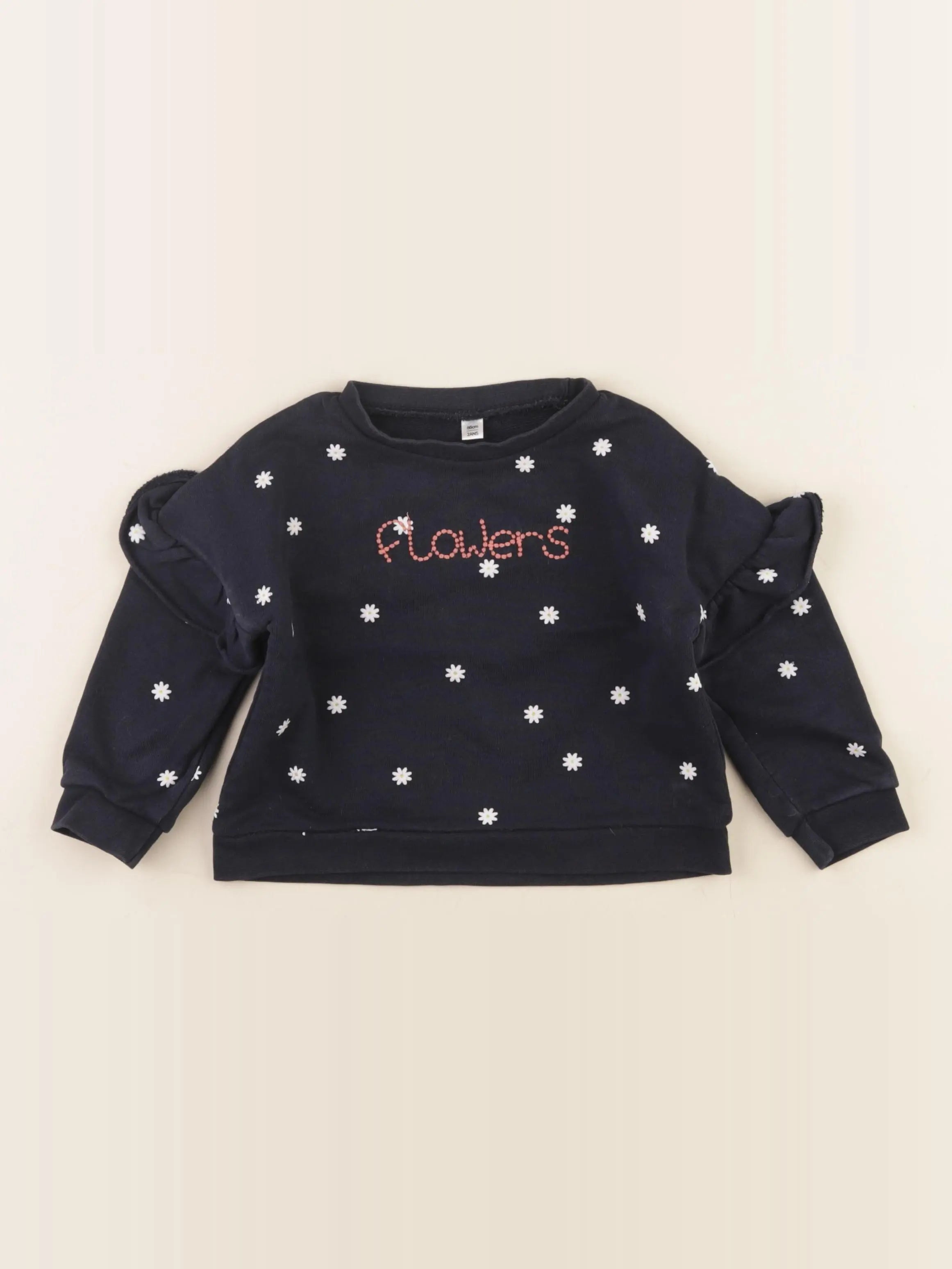 Vertbaudet - sweat bleu - 2 ans