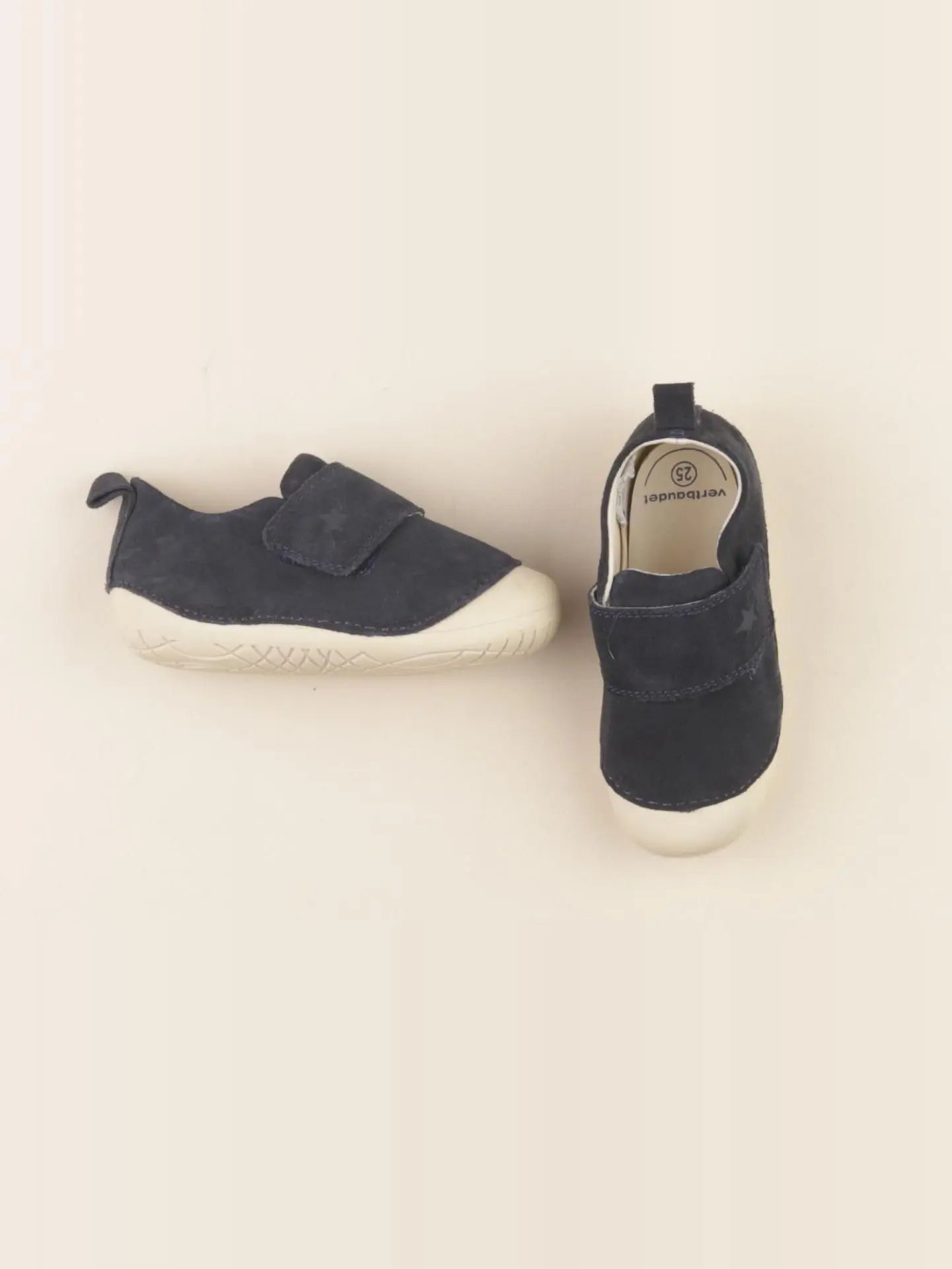 Vertbaudet - chaussons bleu - pointure 25