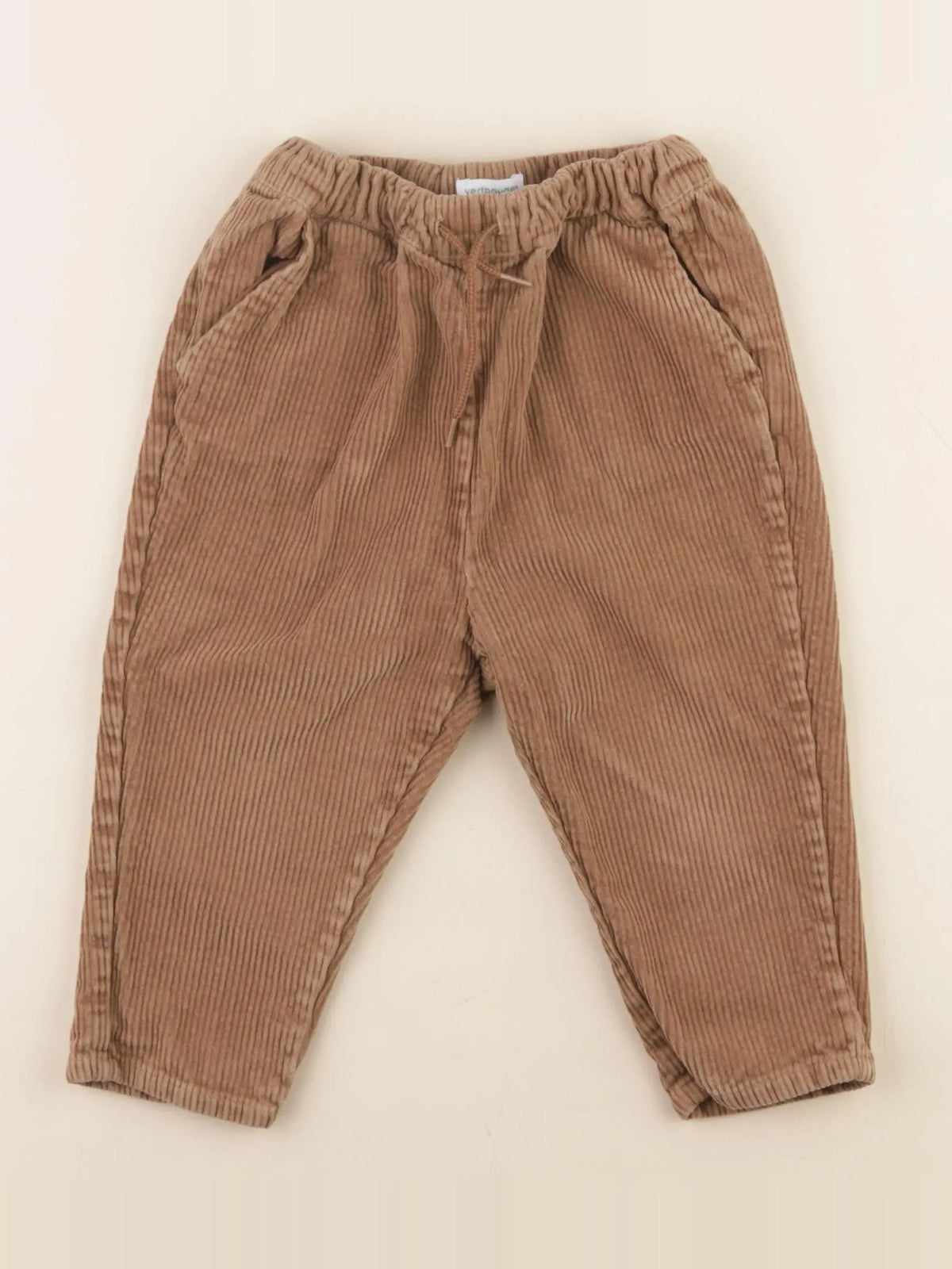 Vertbaudet - pantalon marron - 24 mois