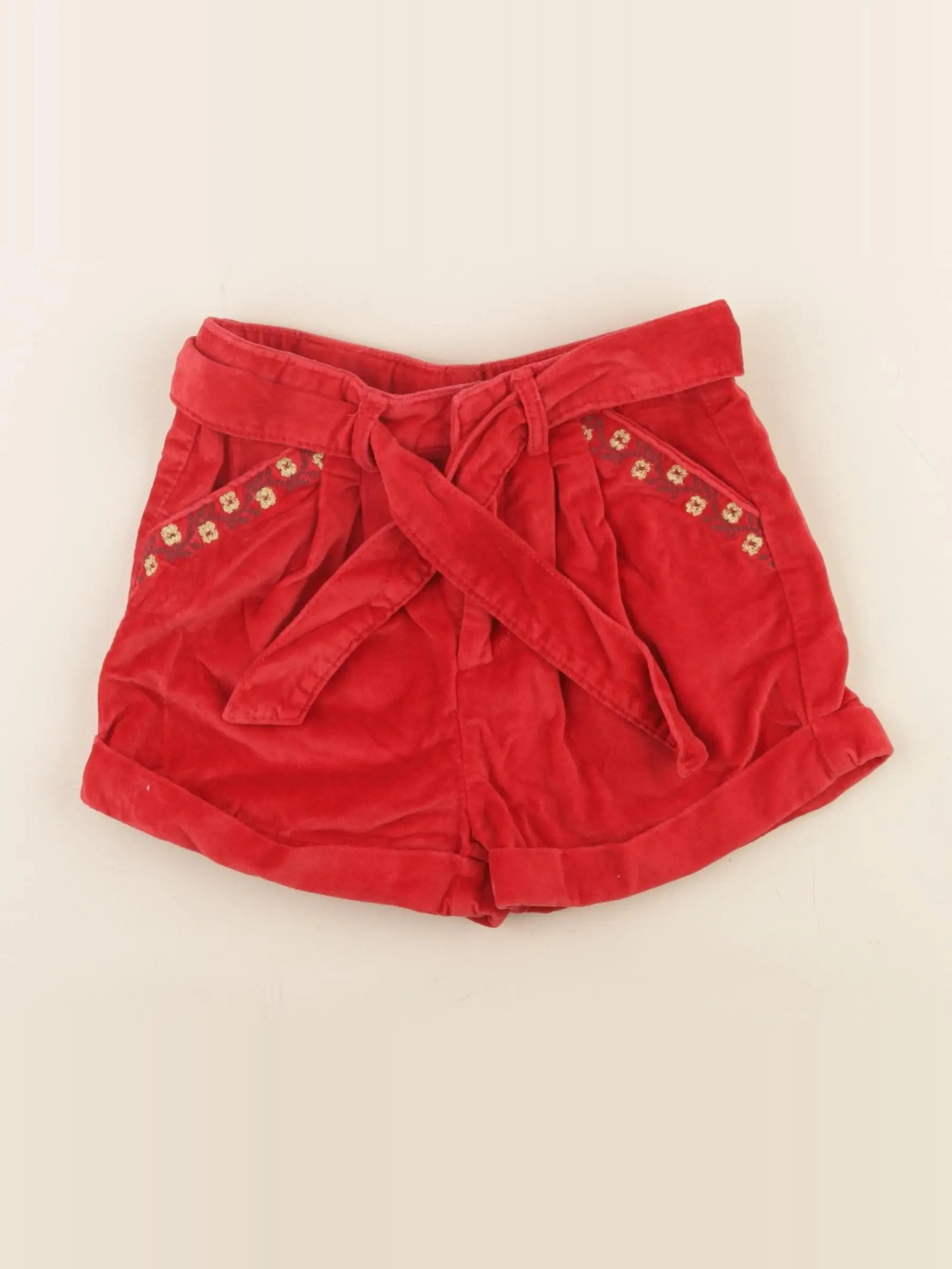 Vertbaudet - short rouge - 5 ans