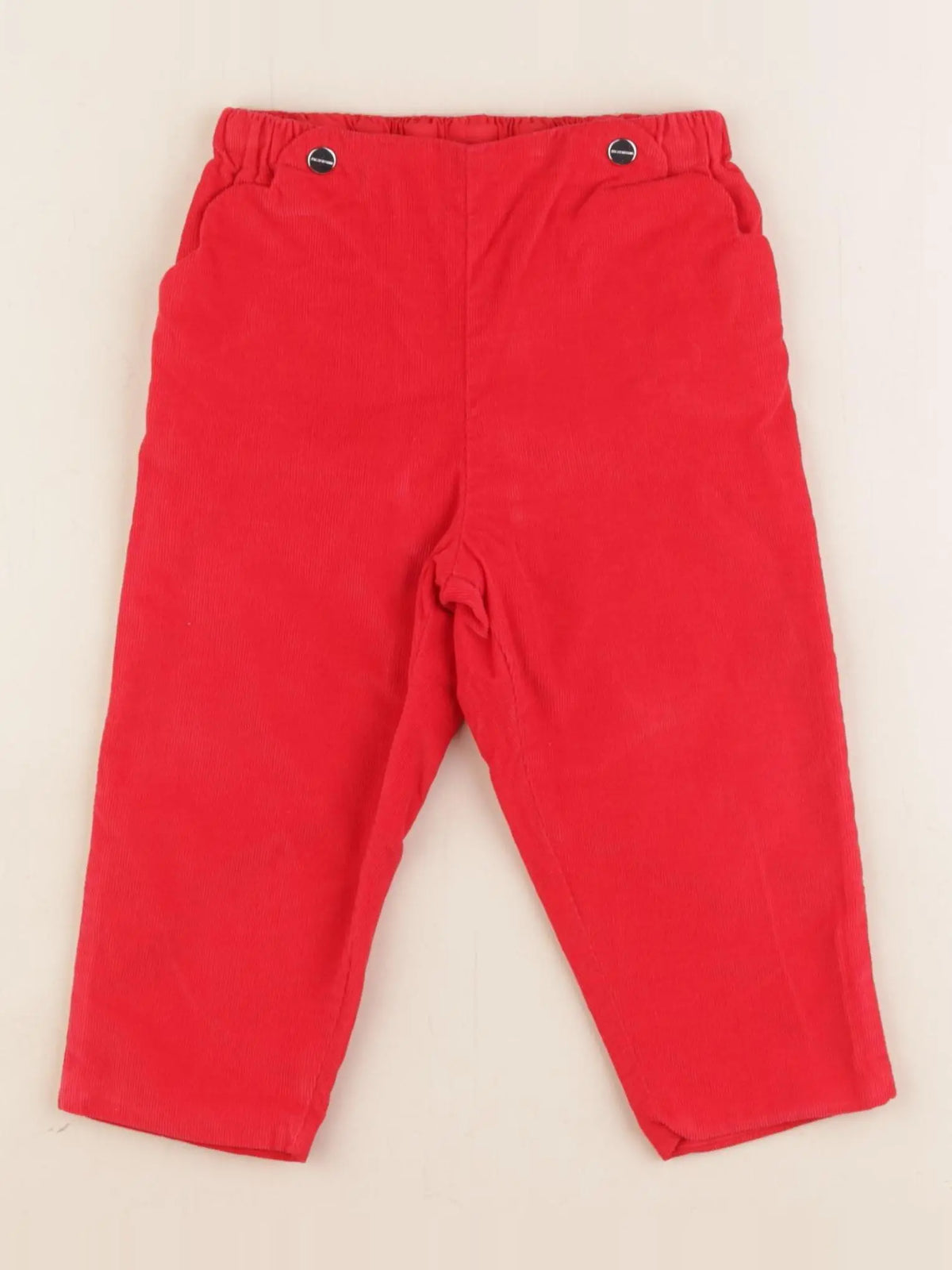 Jacadi - pantalon doublé rouge - 18 mois
