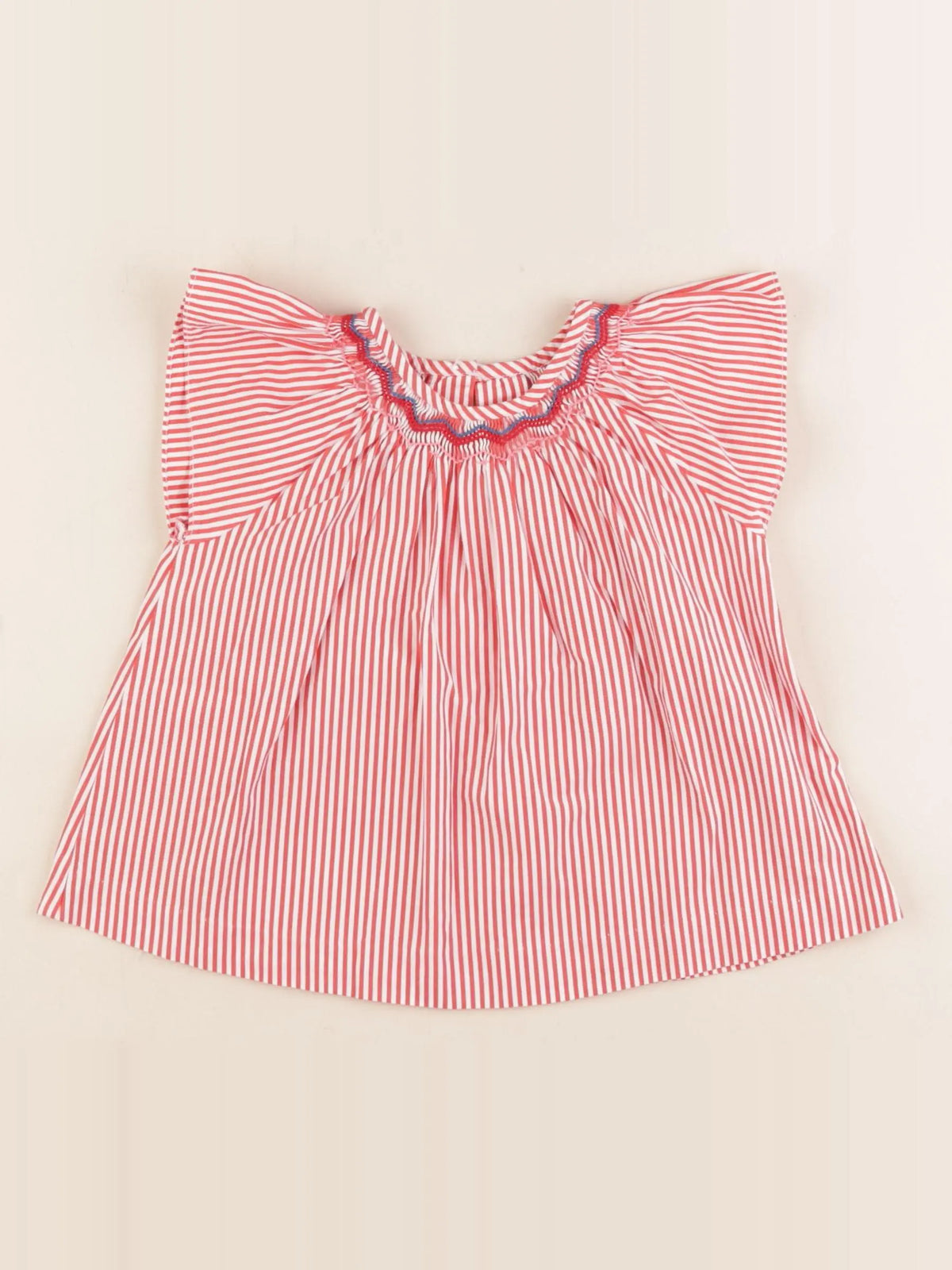 Jacadi - blouse rouge - 24 mois