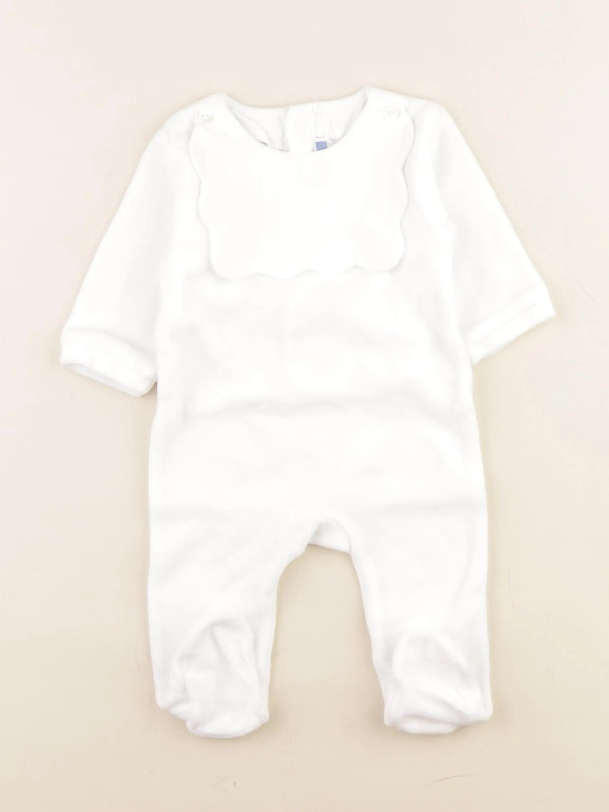 Jacadi - pyjama velours blanc - 3 mois