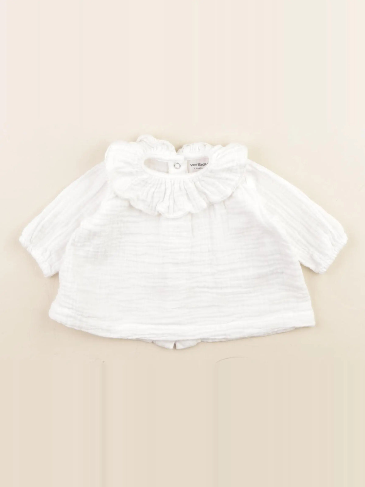Vertbaudet - blouse blanc - 1 mois