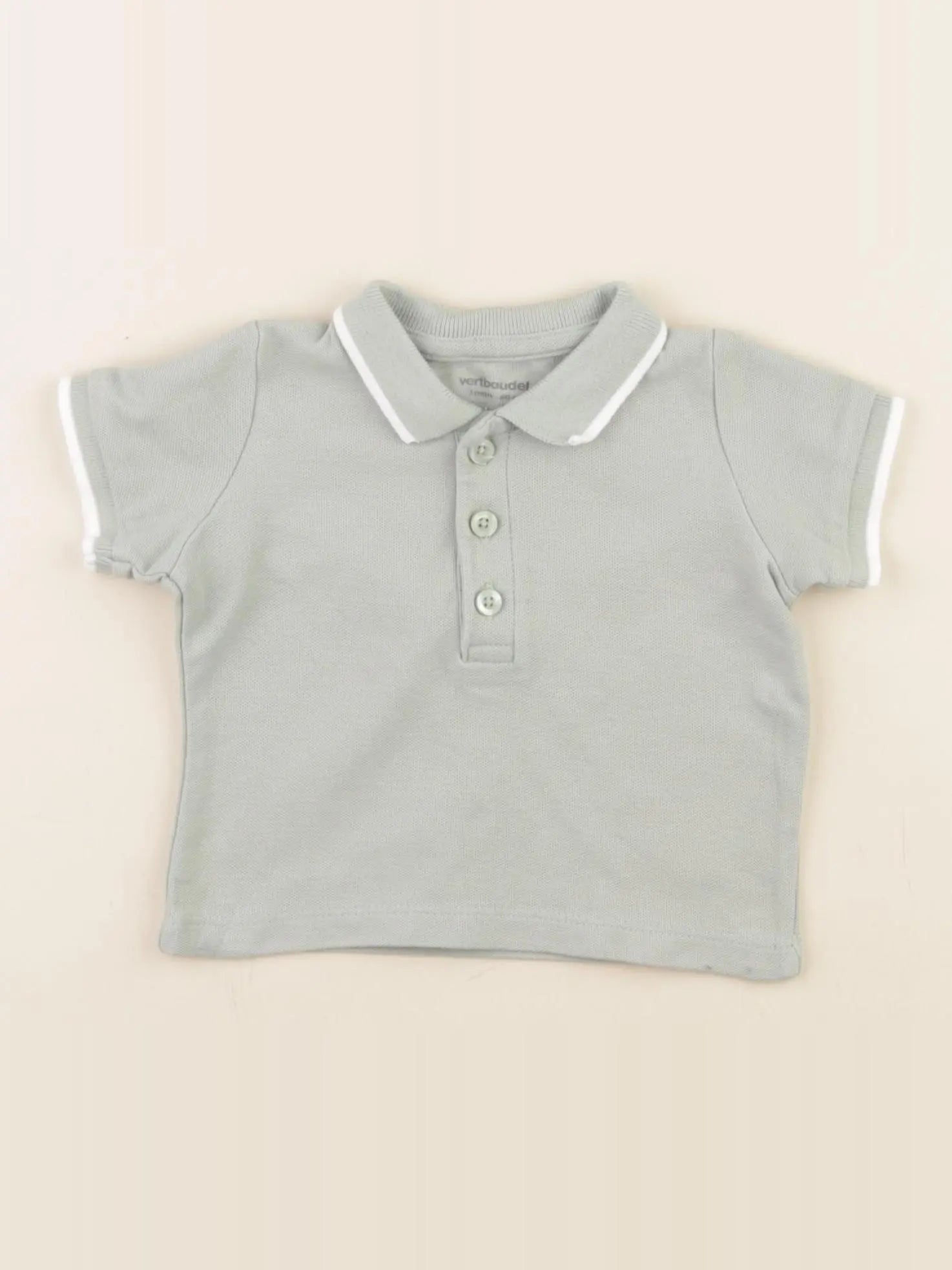 Vertbaudet - polo vert - 3 mois