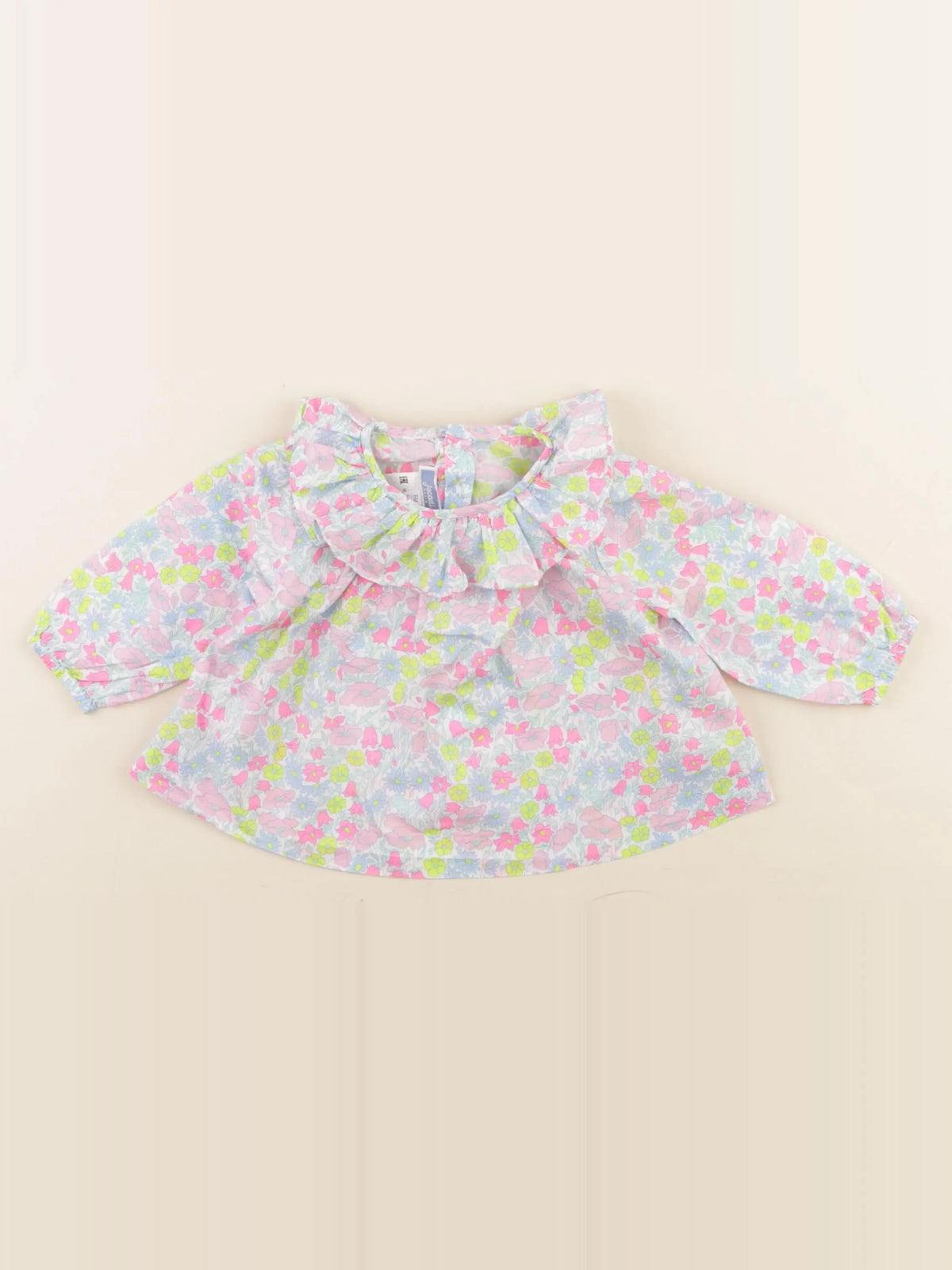 Jacadi - blouse liberty bleu - 6 mois