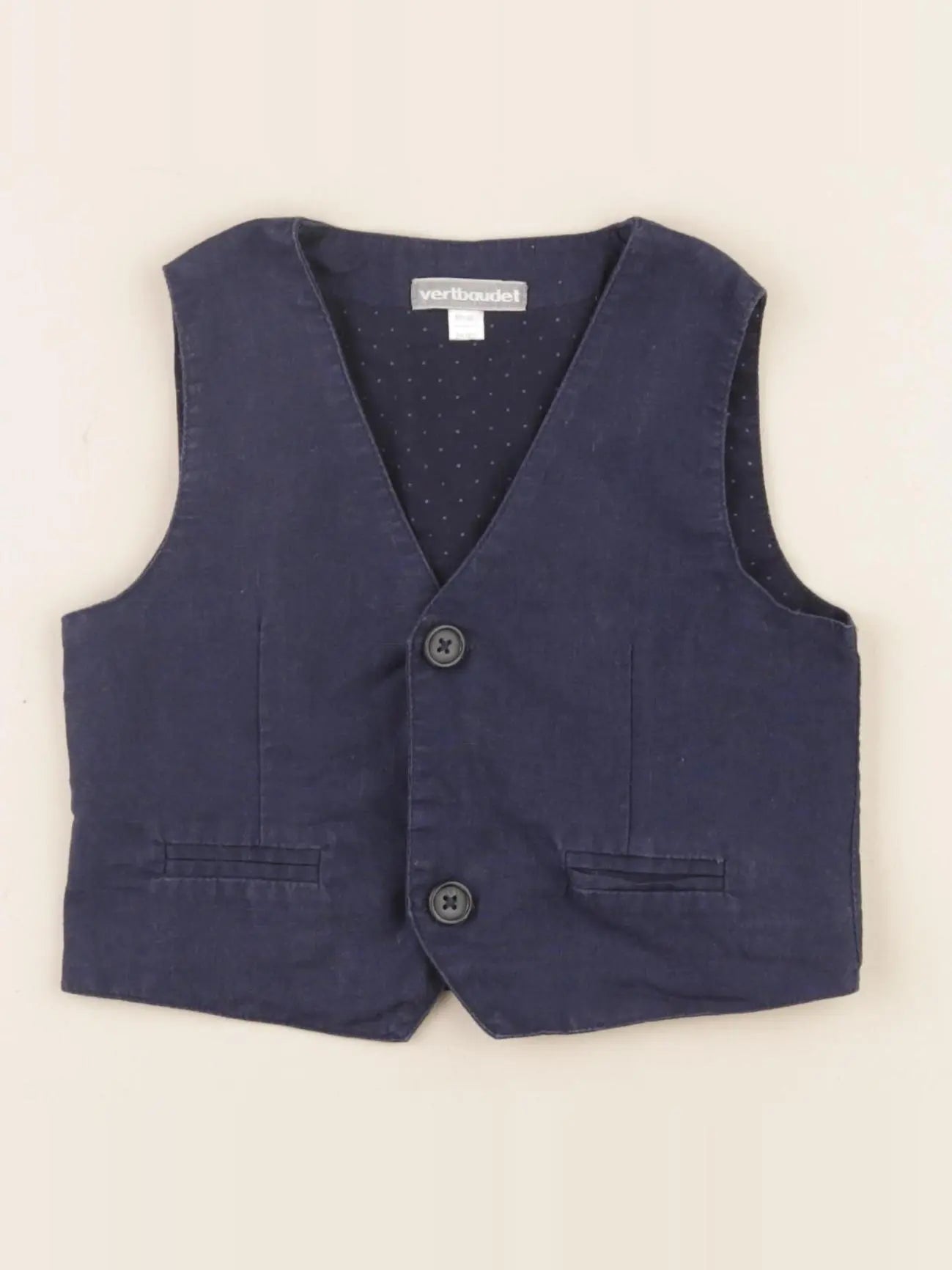 Vertbaudet - gilet bleu - 2 ans