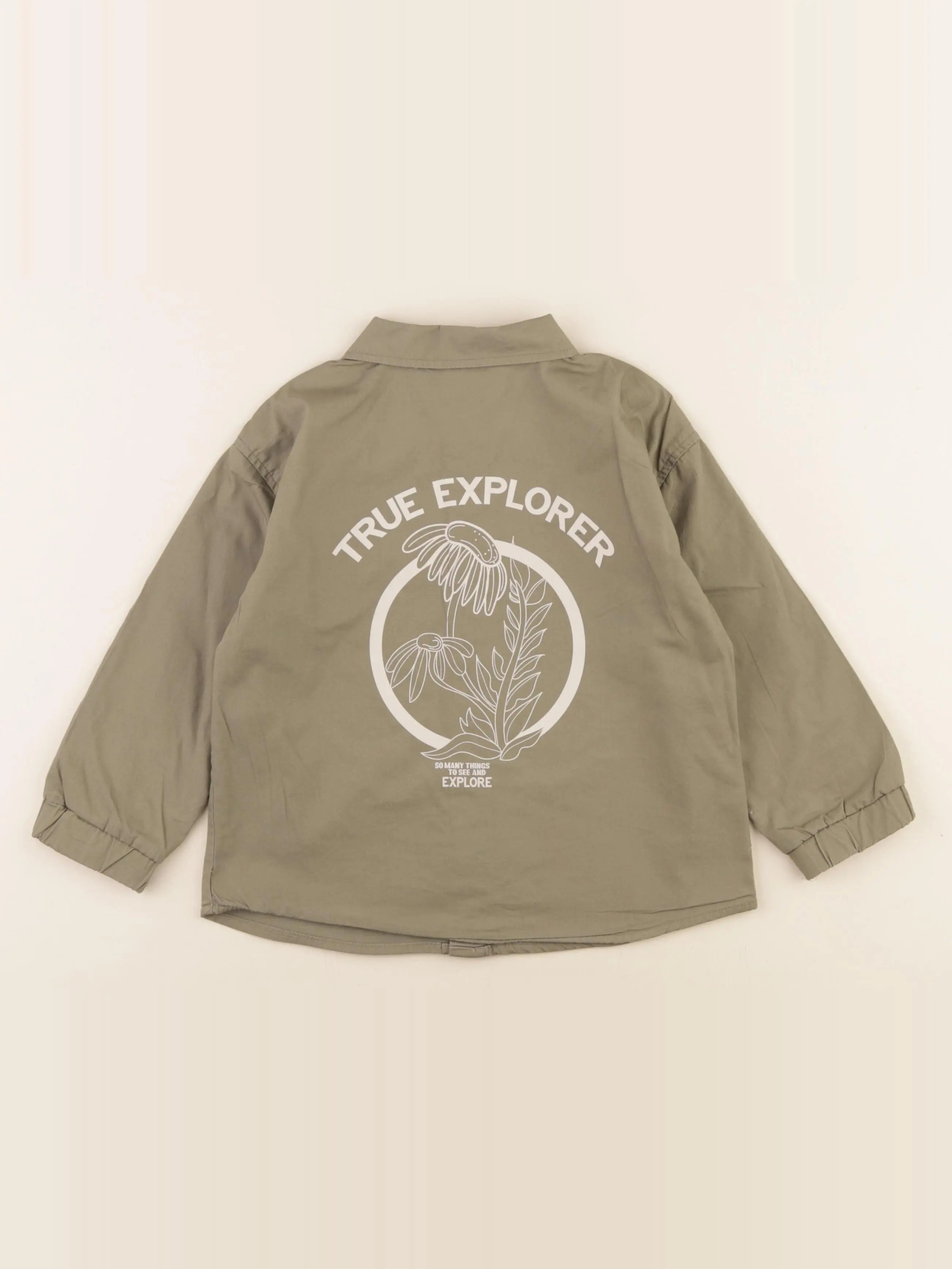 Zara - chemise imprimé au dos vert - 2/3 ans