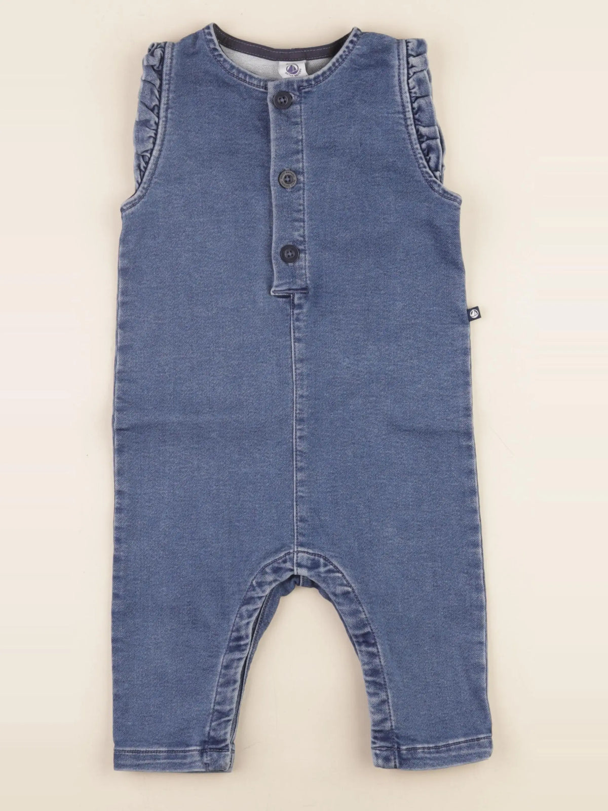 Petit Bateau - combinaison bleu - 18 mois