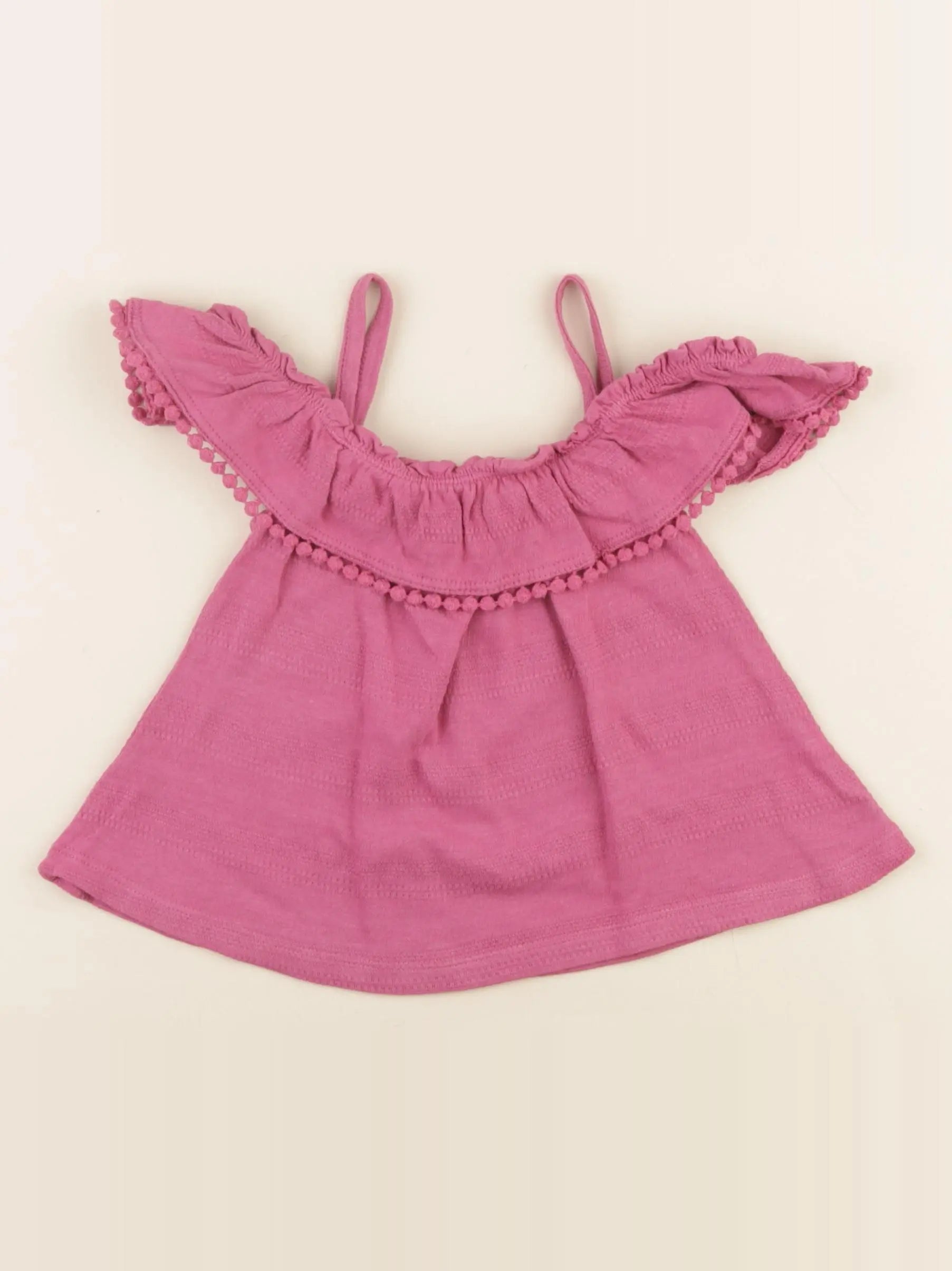 Vertbaudet - débardeur rose - 2 ans