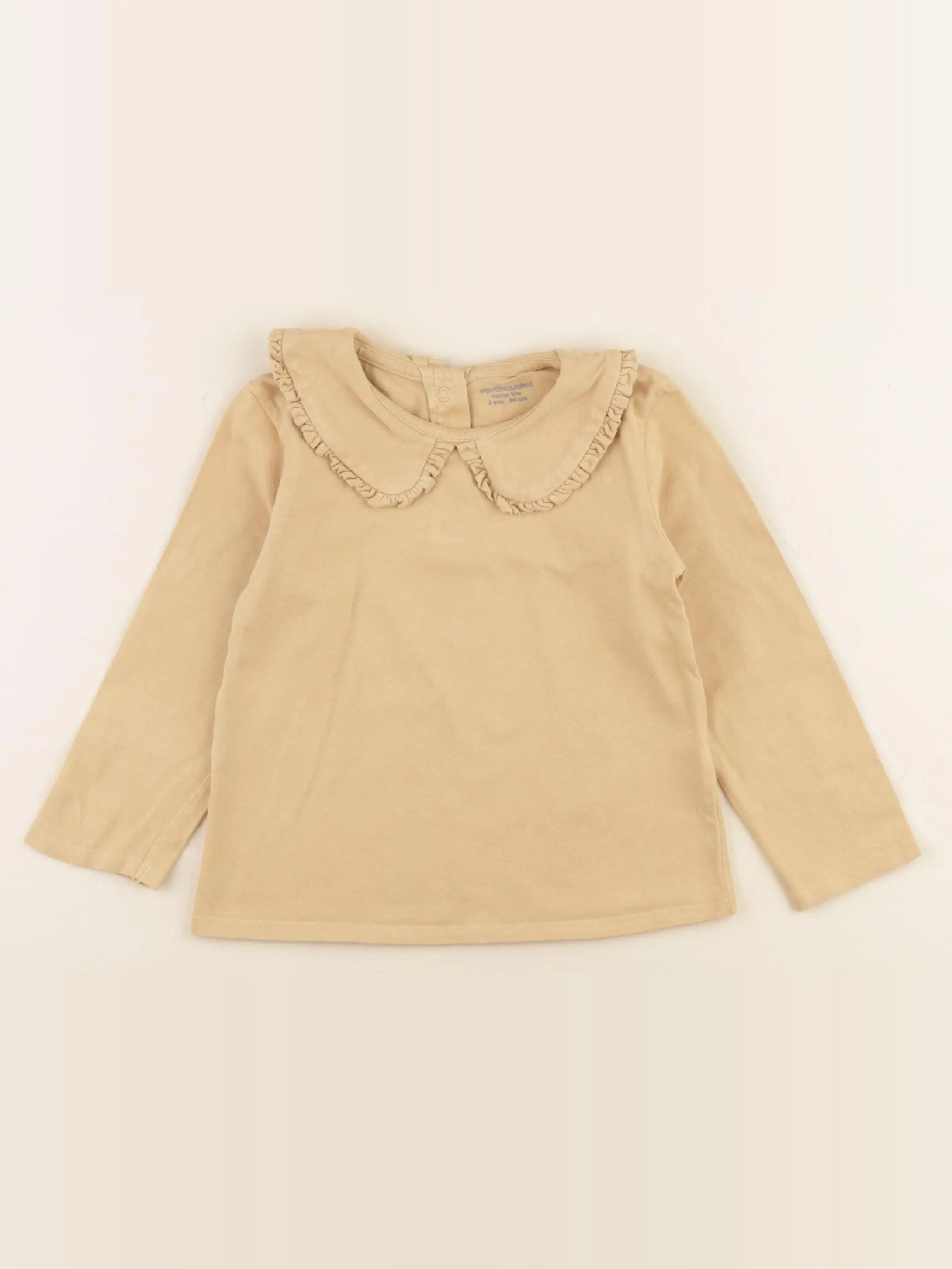 Vertbaudet - tee-shirt marron - 2 ans