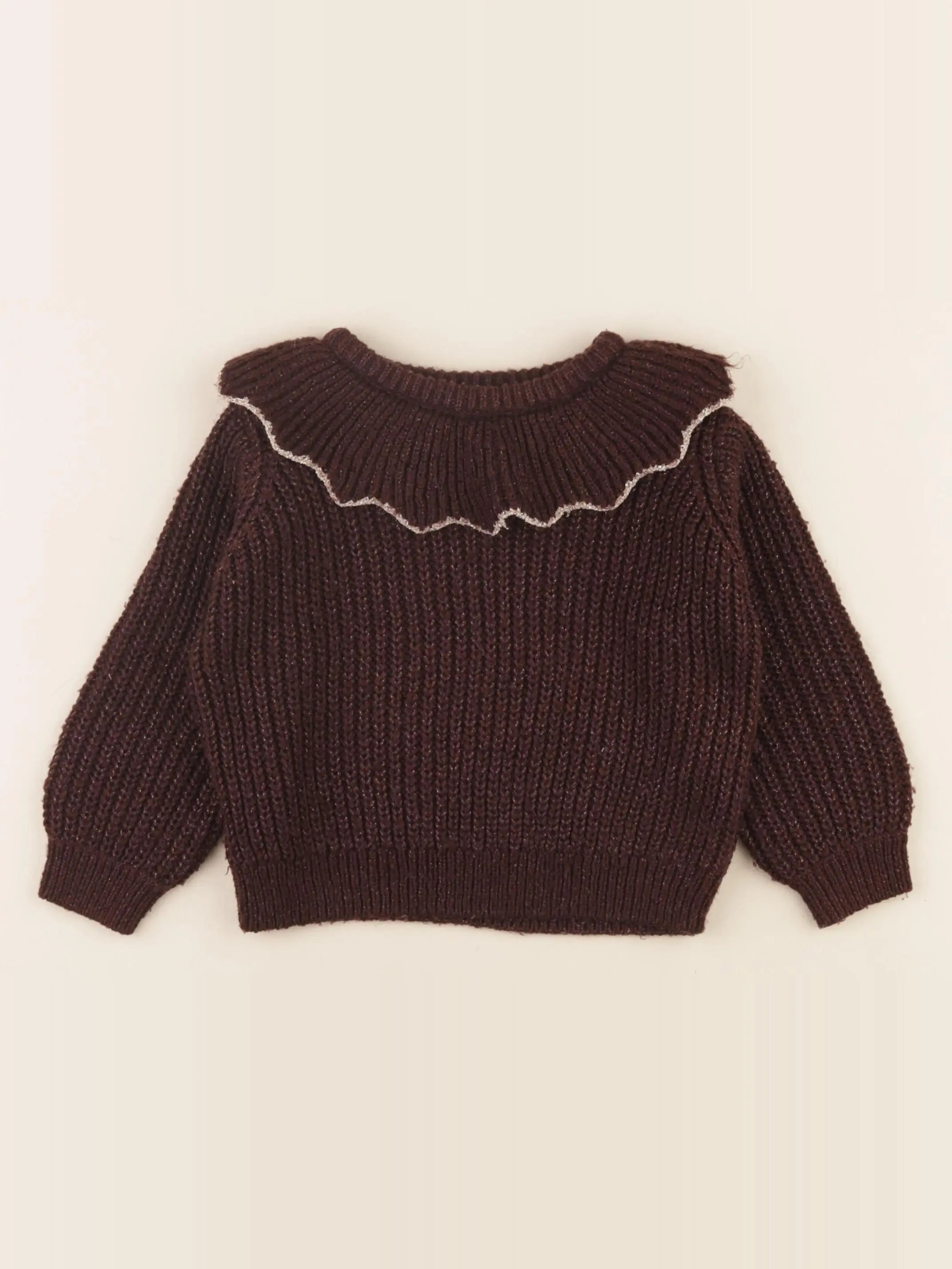 Vertbaudet - pull marron - 2 ans