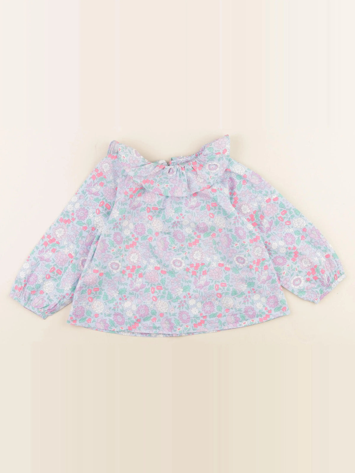 Jacadi - blouse liberty bleu - 36 mois
