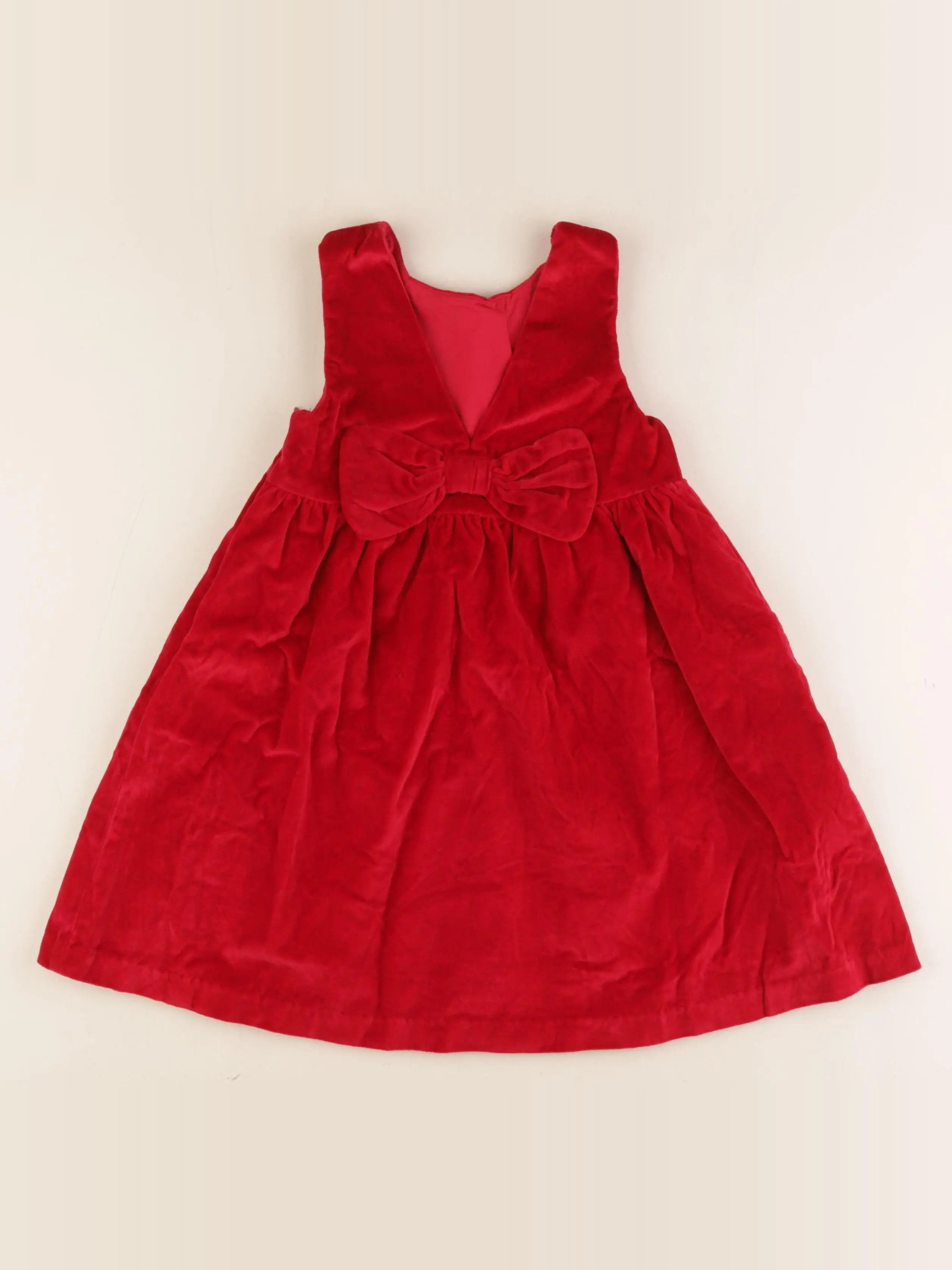 Vertbaudet - robe rouge - 5 ans