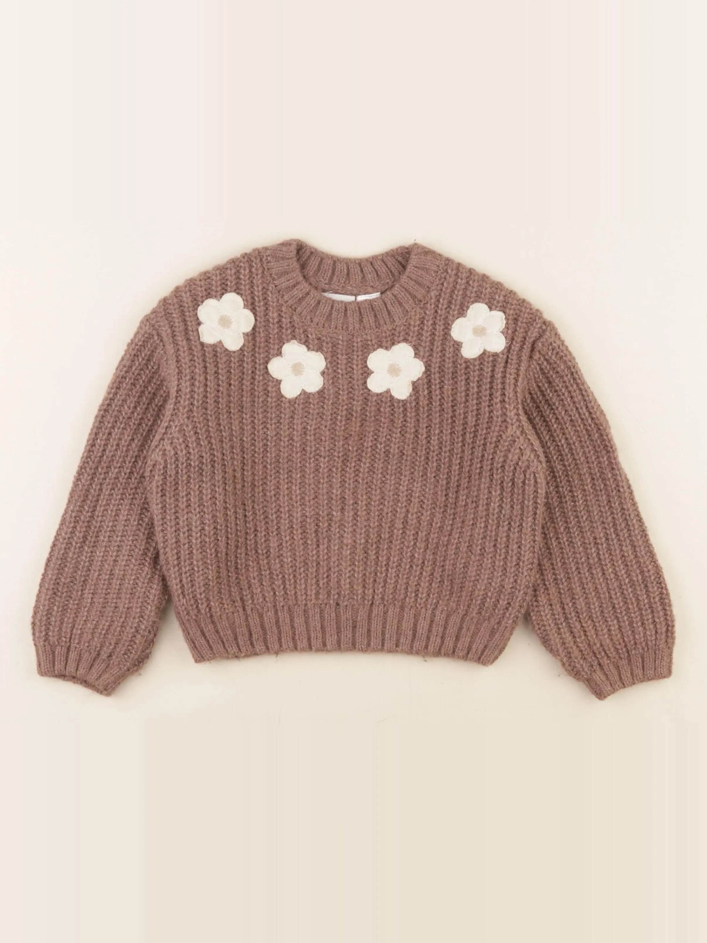 Zara - pull marron - 4 ans