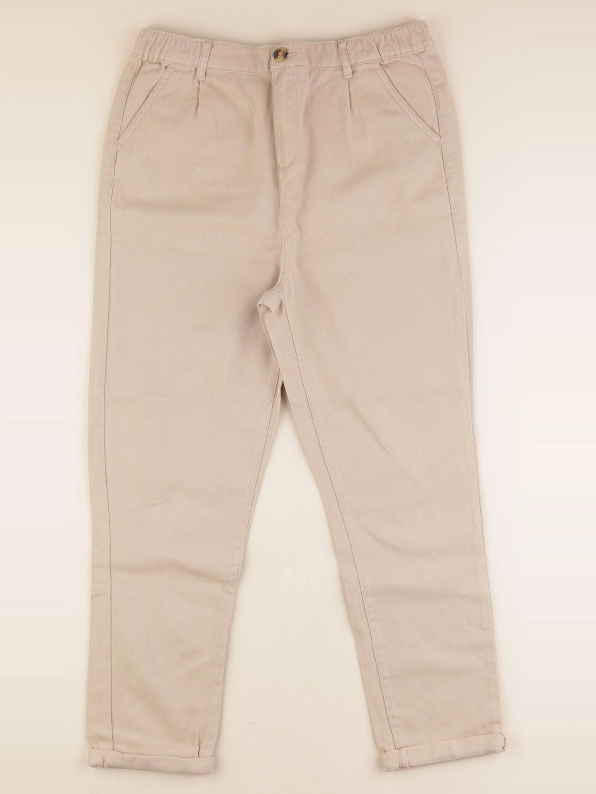 Vertbaudet - pantalon beige - 14 ans